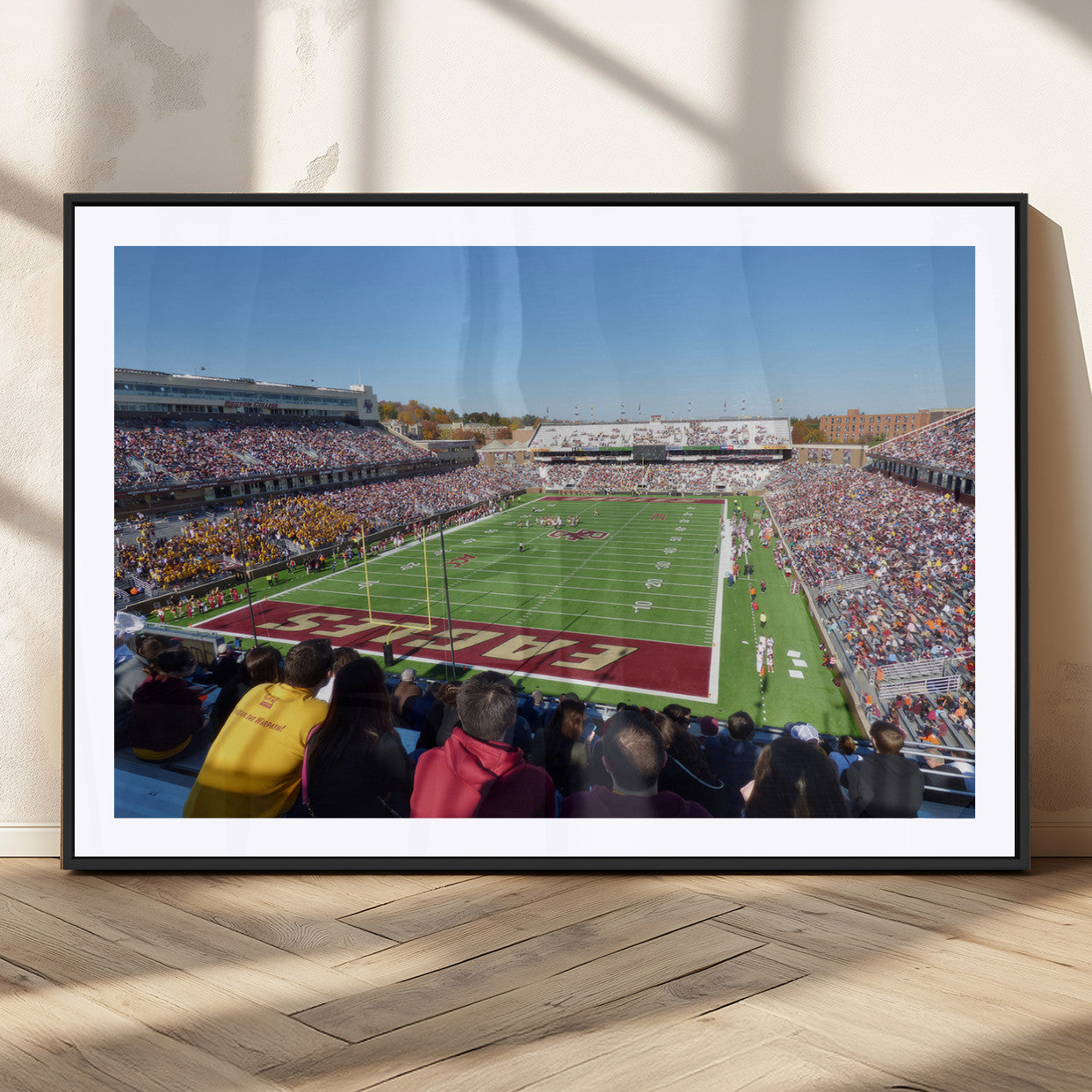 MGC-FP-36x24 - Boston College Eagles Football Team Print - Boston Alumni Stadium Wall Art Canvas Print