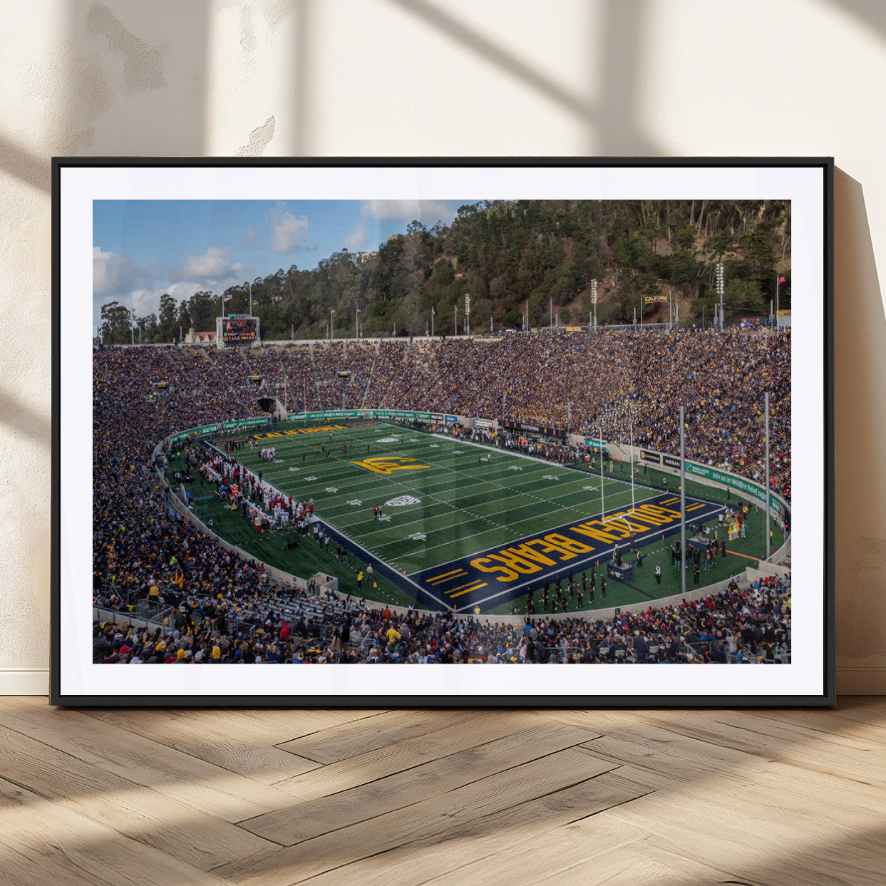 MGC-FP-36x24 - University of California Golden Bears Football Team Print - Berkeley California Memorial Stadium Art