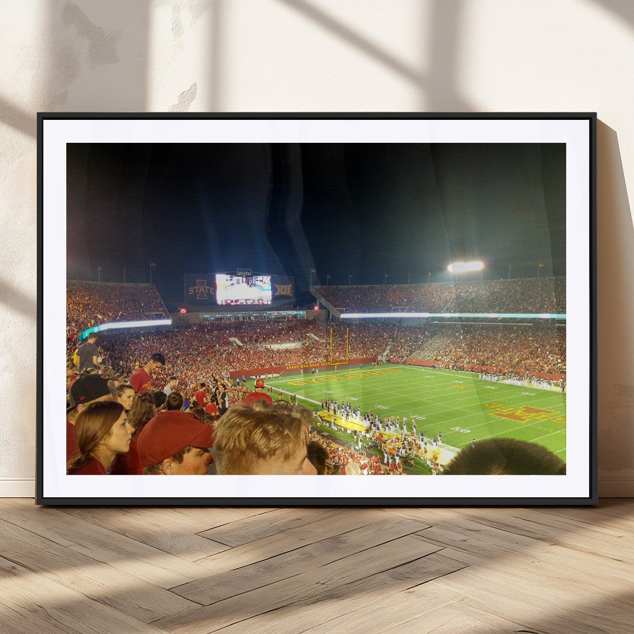 MGC-FP-36x24 - Iowa State University Cyclones Art Print, Football Team Print - Jack Trice Stadium Ames Wall Art