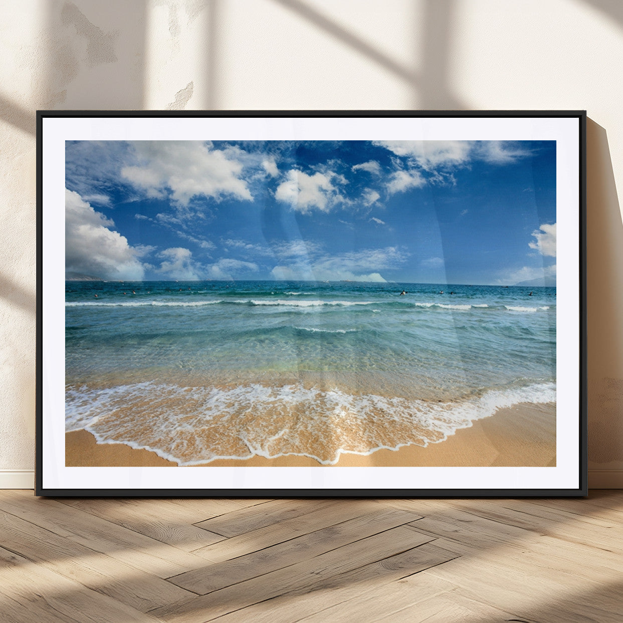 MGC-FP-36x24 - Sea View From the Beach Canvas Print
