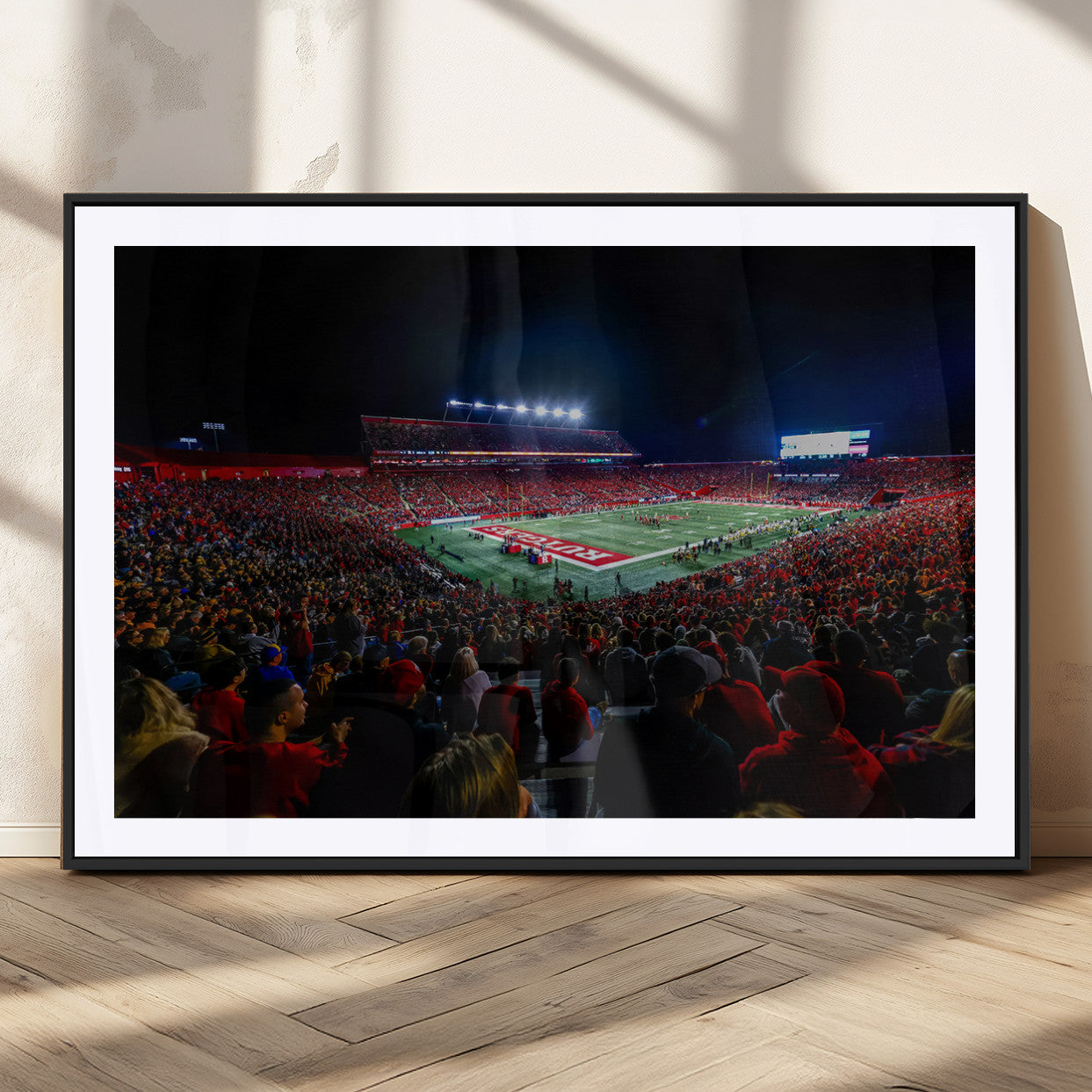 MGC-FP-36x24 - Rutgers Scarlet Knights Football Team Print - SHI Stadium, Piscataway Wall Art Canvas Print
