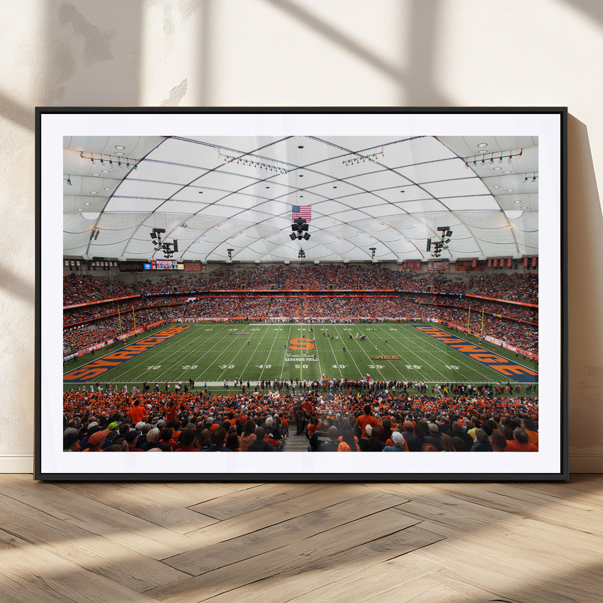 MGC-FP-36x24 - Syracuse University Orange Football Team Print - Syracuse JMA Wireless Dome Wall Art Canvas Print