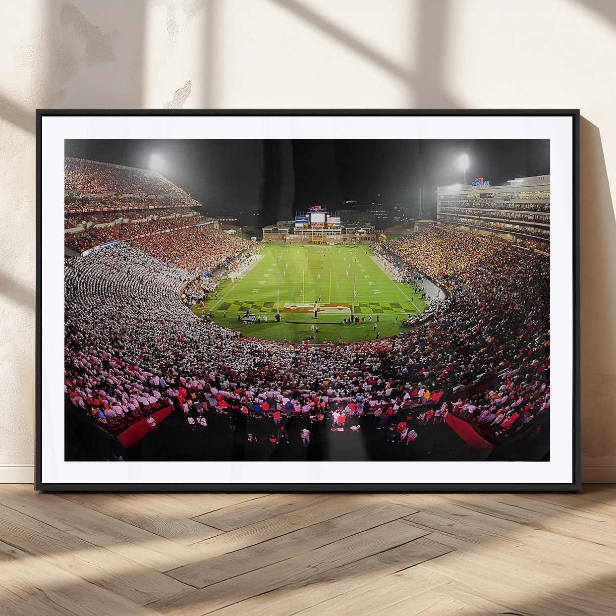 MGC-FP-36x24 - University of Maryland Terrapins Football Team Print - College Park SECU Stadium Wall Art Canvas