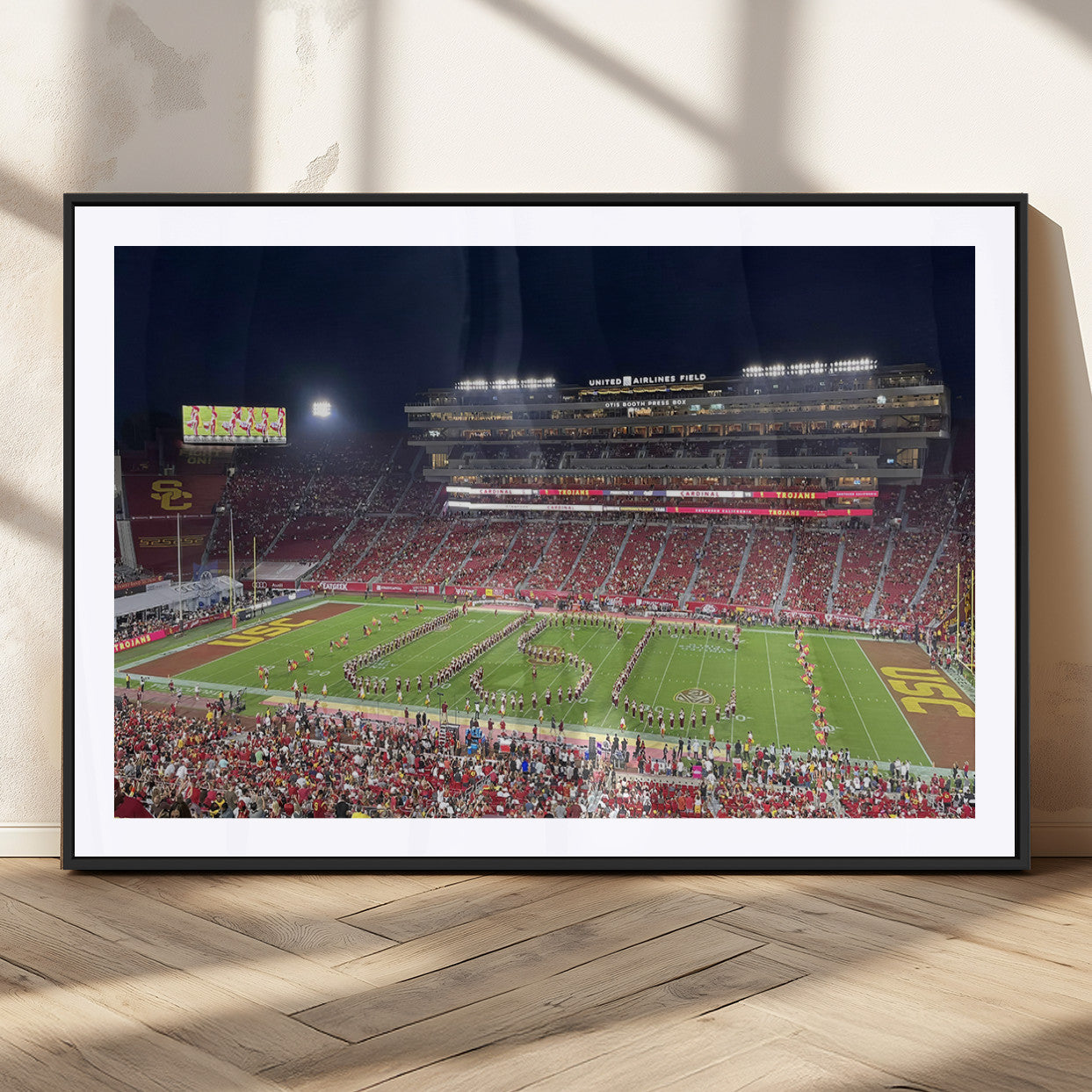 MGC-FP-36x24 - The University of Southern California USC Trojans Football Team Print - Los Angeles Memorial
