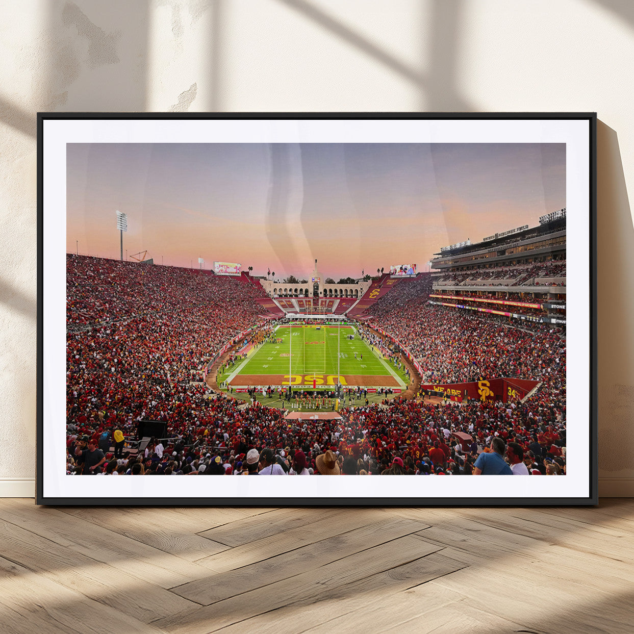 MGC-FP-36x24 - The University of Southern California USC Trojans Football Team Print - Los Angeles Memorial