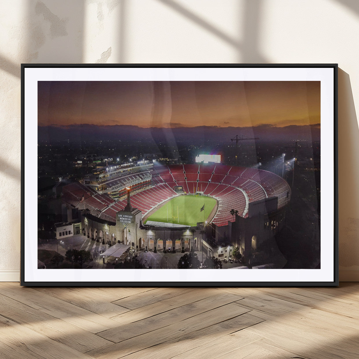 MGC-FP-36x24 - The University of Southern California USC Trojans Football Team Print - Los Angeles Memorial