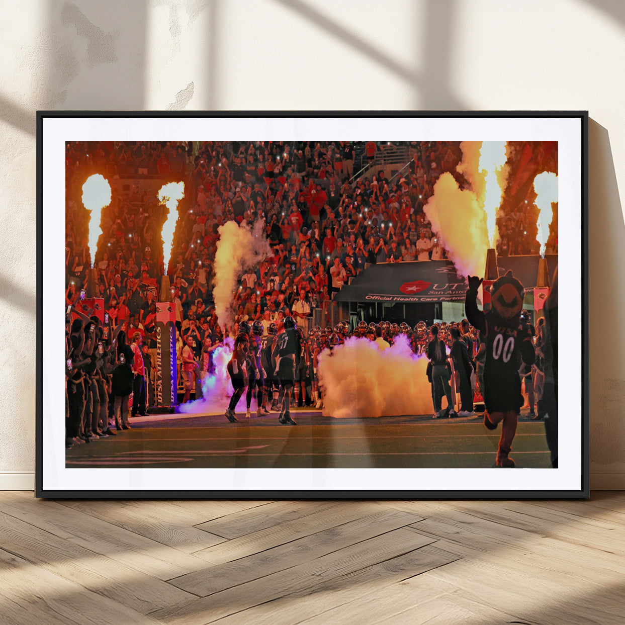 MGC-FP-36x24 - The University of Texas at San Antonio Roadrunners Football Team Print - San Antonio Alamodome Wall