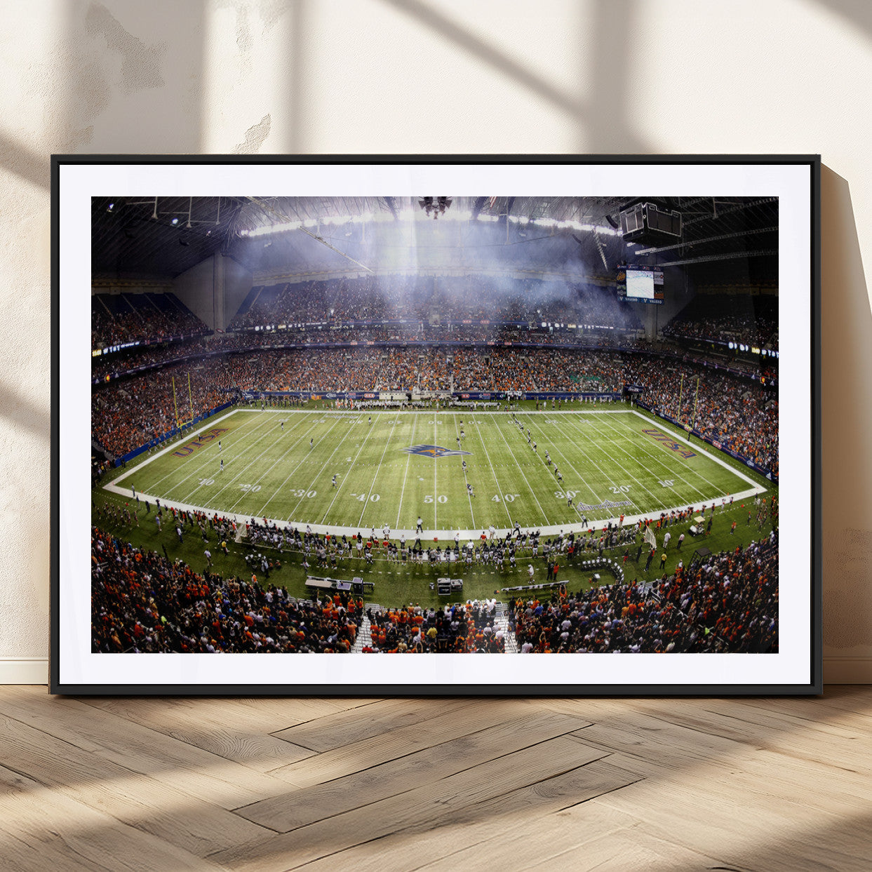 MGC-FP-36x24 - The University of Texas at San Antonio Roadrunners Football Team Print - San Antonio Alamodome Wall
