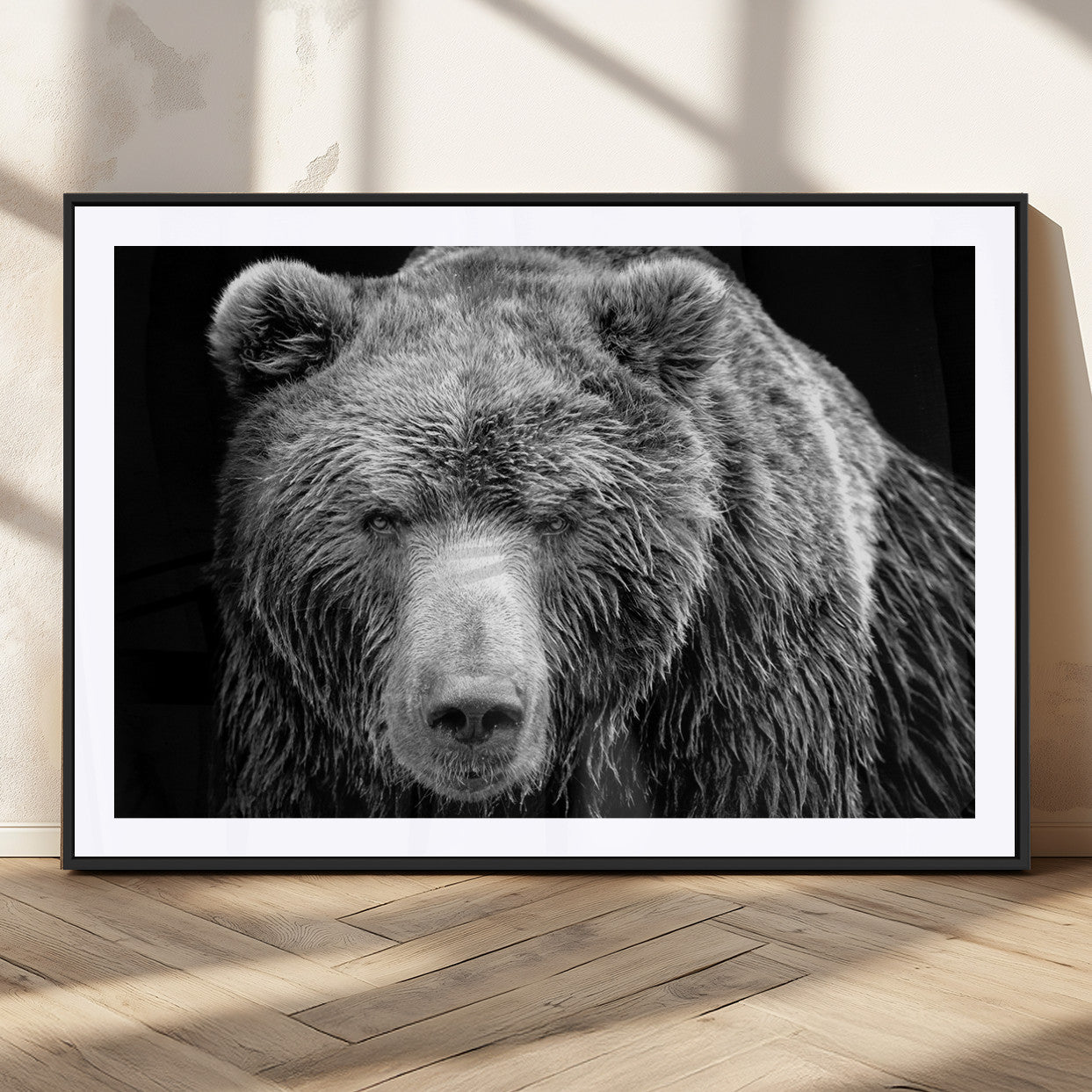 MGC-FP-36x24 - 399 Grizzly Bear Canvas Print | Ready to Hang Wall Art | Rustic Farmhouse & Cabin Decor | Wildlife