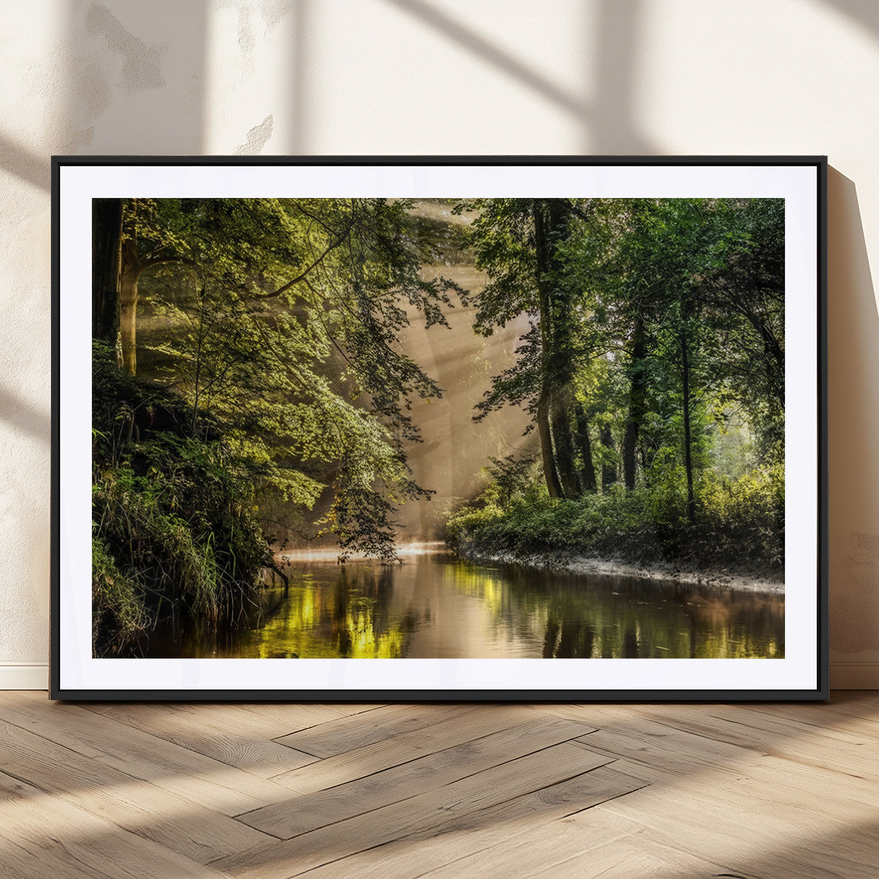 MGC-FP-36x24 - Forest Wall Art Print | River Landscape Wall Art | Perfect for Farmhouse Wall Decor, Cabin Wall Art