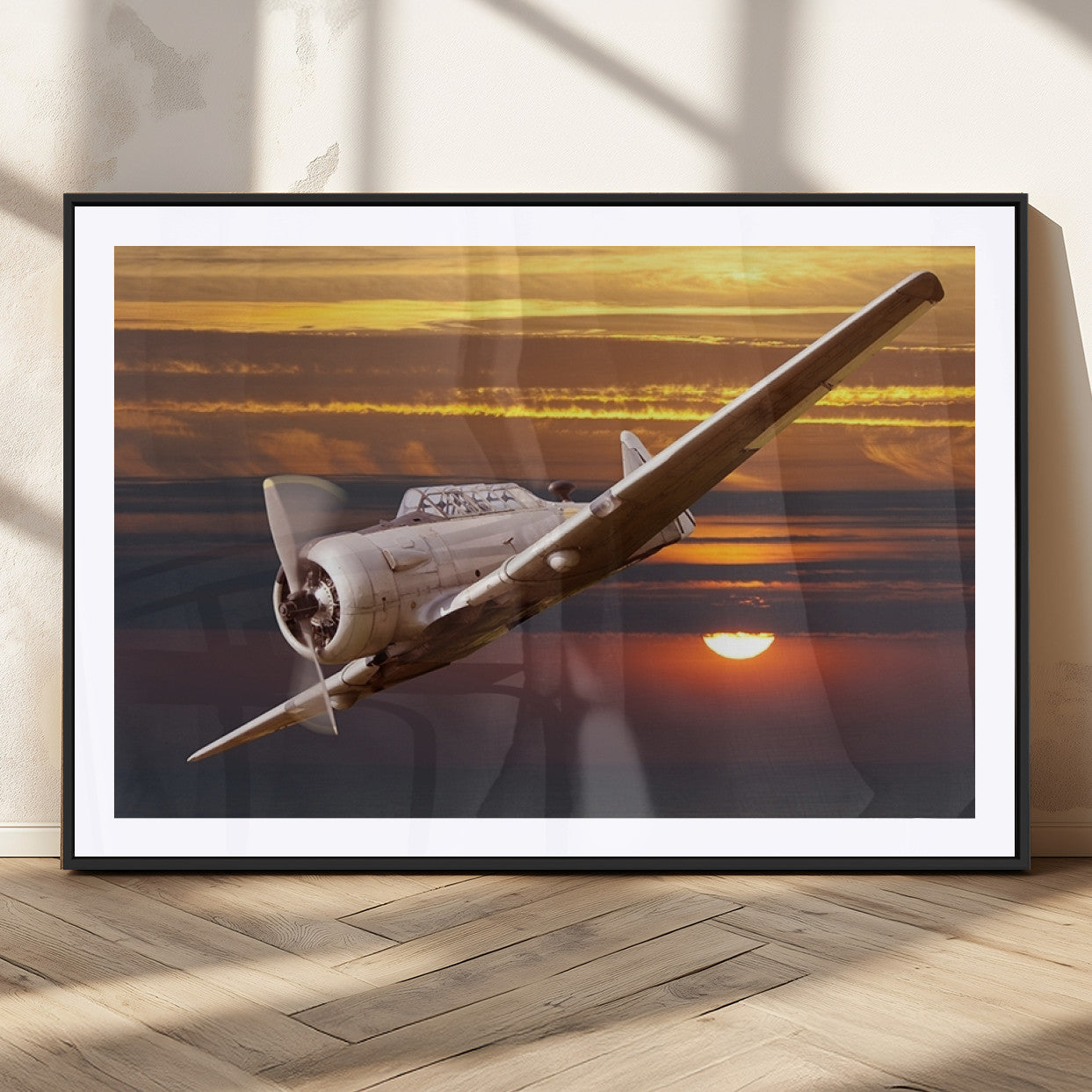 MGC-FP-36x24 - Old War Plane Wall Art Canvas Print