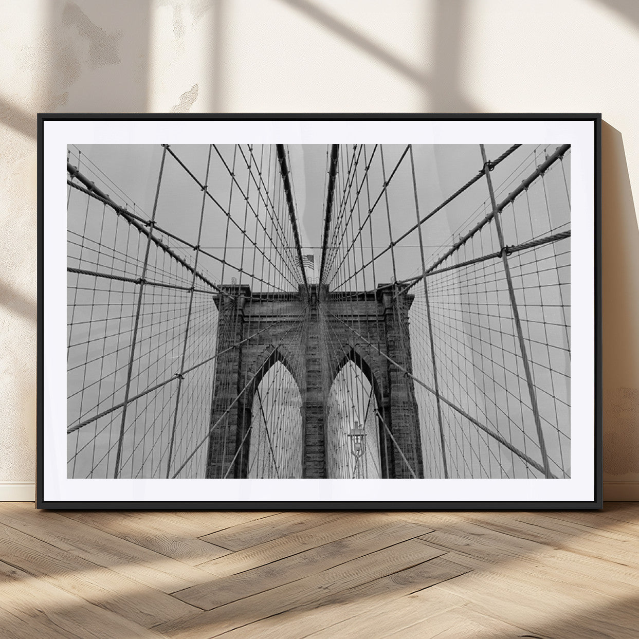 MGC-FP-36x24 - Large Brooklyn Bridge Wall Art Canvas Print