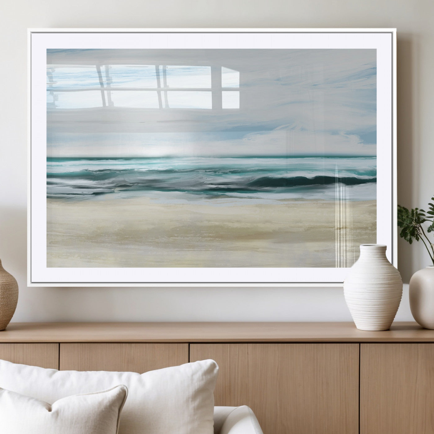-Ocean Abstract Wall Art Canvas Print