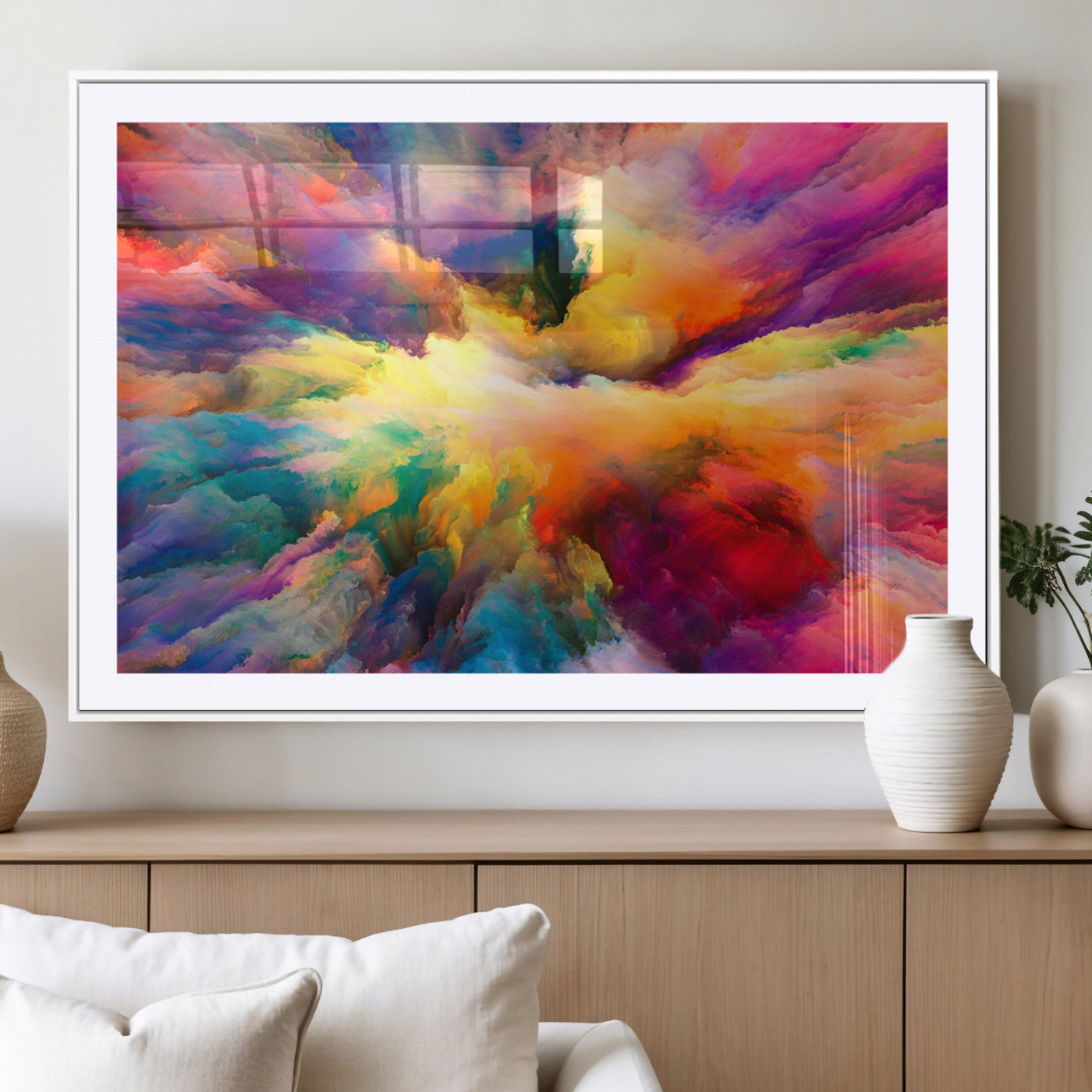 MGC-FP-36x24 - Blazing Vibrant Colors Cloud-like Wall Art Canvas Print