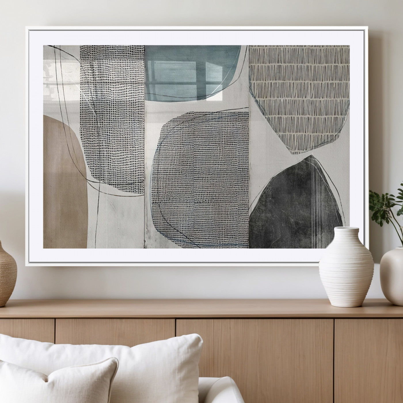 MGC-FP-36x24 - Canvas Print Wall Art Abstract Art Boho, Framed Boho Decor Canvas Print