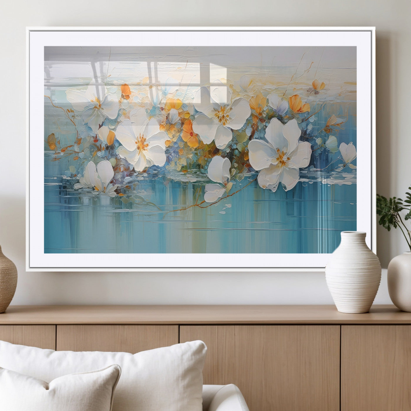 MGC-FP-36x24 - Abstract Flower Wall Art Canvas Print