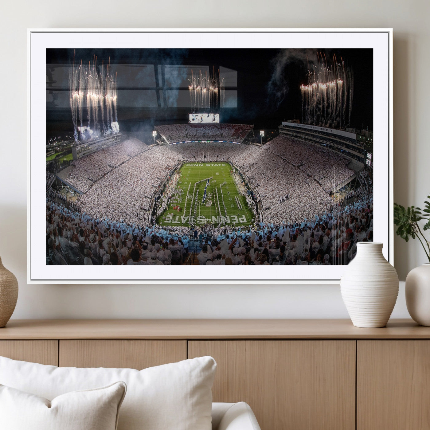 MGC-FP-36x24 - Penn Stadium Football Wall Art Canvas Print, Pennsylvania University Football Stadium