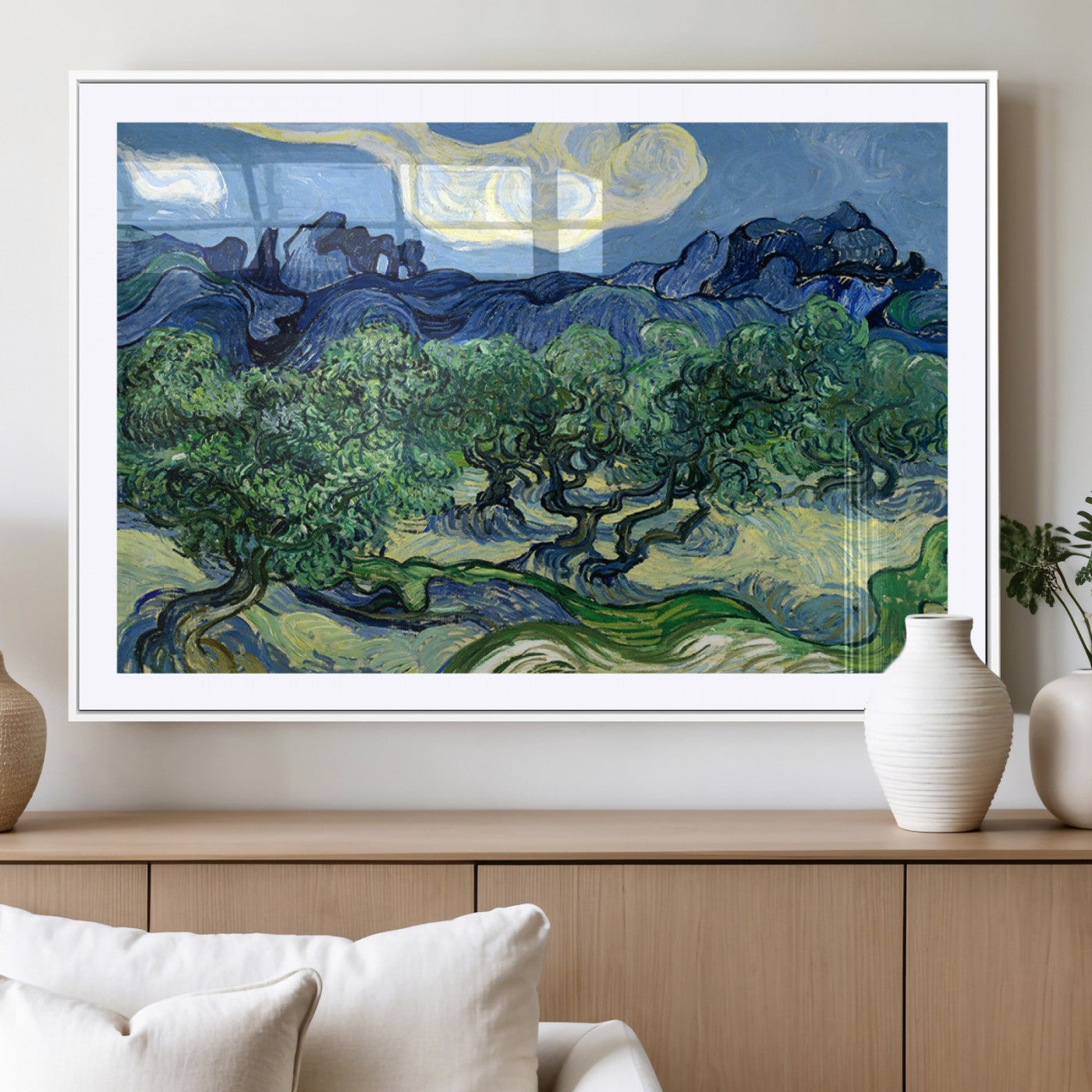 -Olive Trees Van Gogh Wall Art Canvas Print