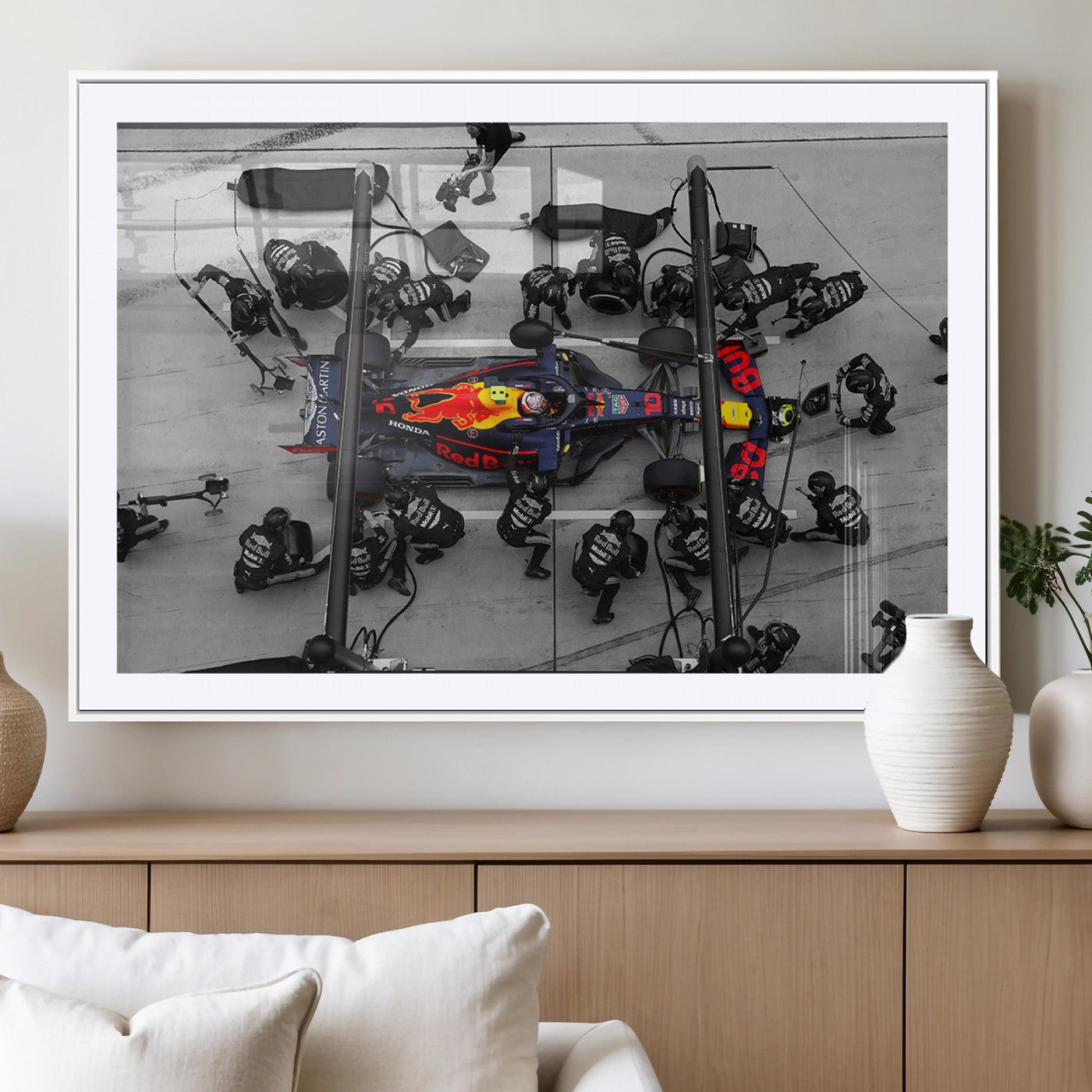 RedBull-MGC-FP-36x24_White-RedBull Formula 1 Canvas Wall Art Print