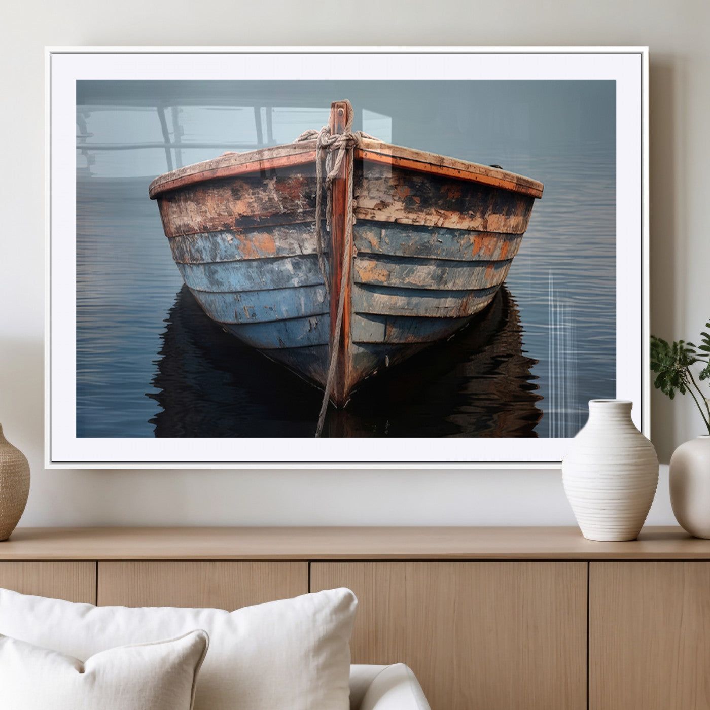 MGC-FP-36x24 - Stunning Vintage Boat Canvas Print | Nautical Wall