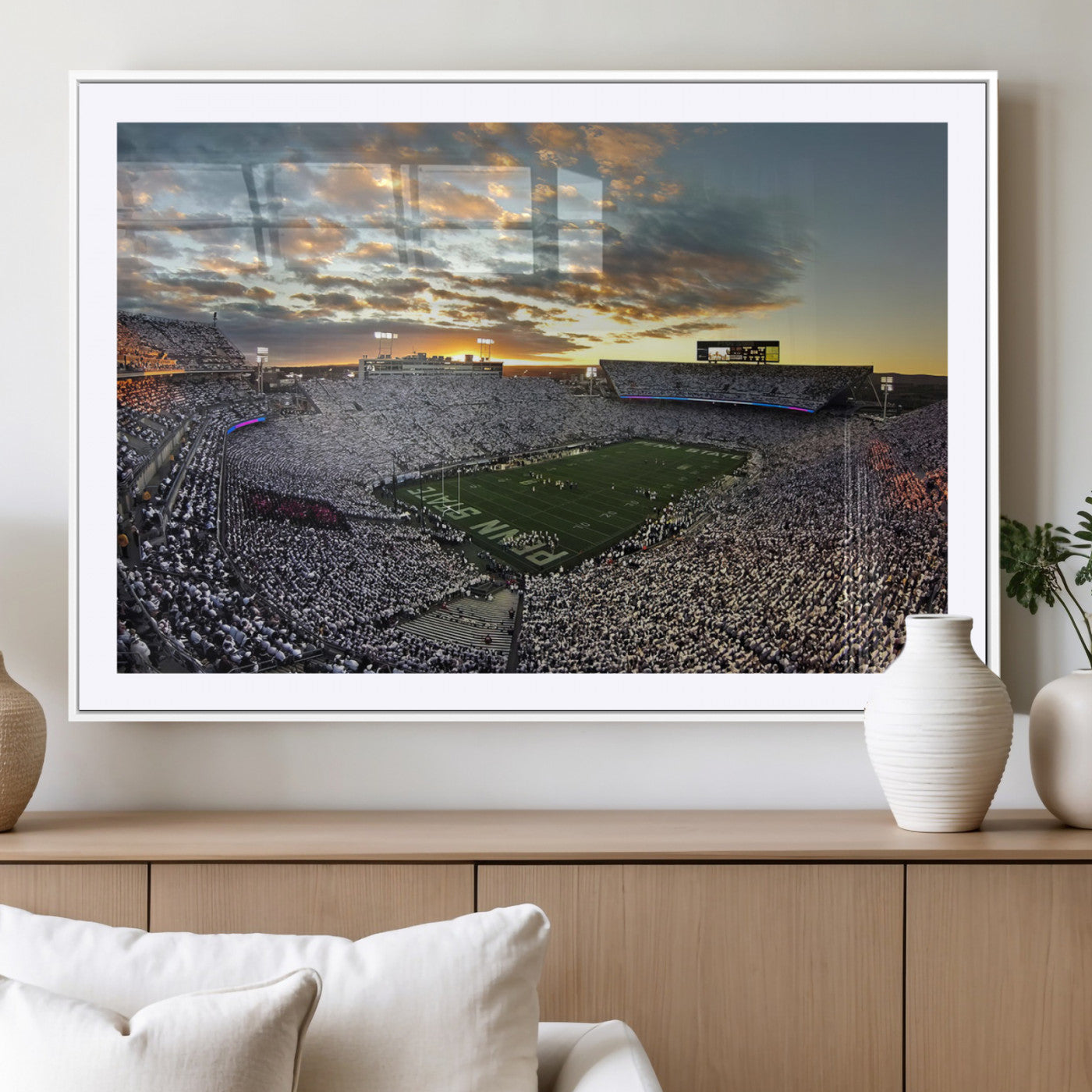 MGC-FP-36x24 - Beaver Stadium Wall Art - Penn State Stadium Wall Art | Penn Nittany Lions Football Match for Sport