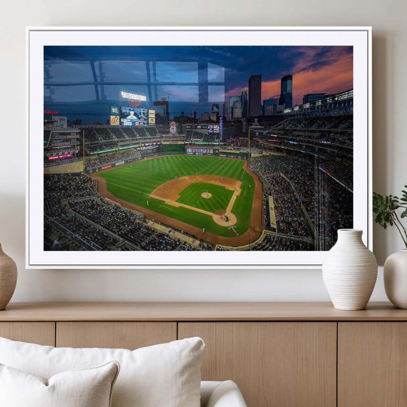 MGC-FP-36x24 - Target Field Wall Art Canvas Print, Baseball Stadium Print, Minneapolis Major League Baseball's