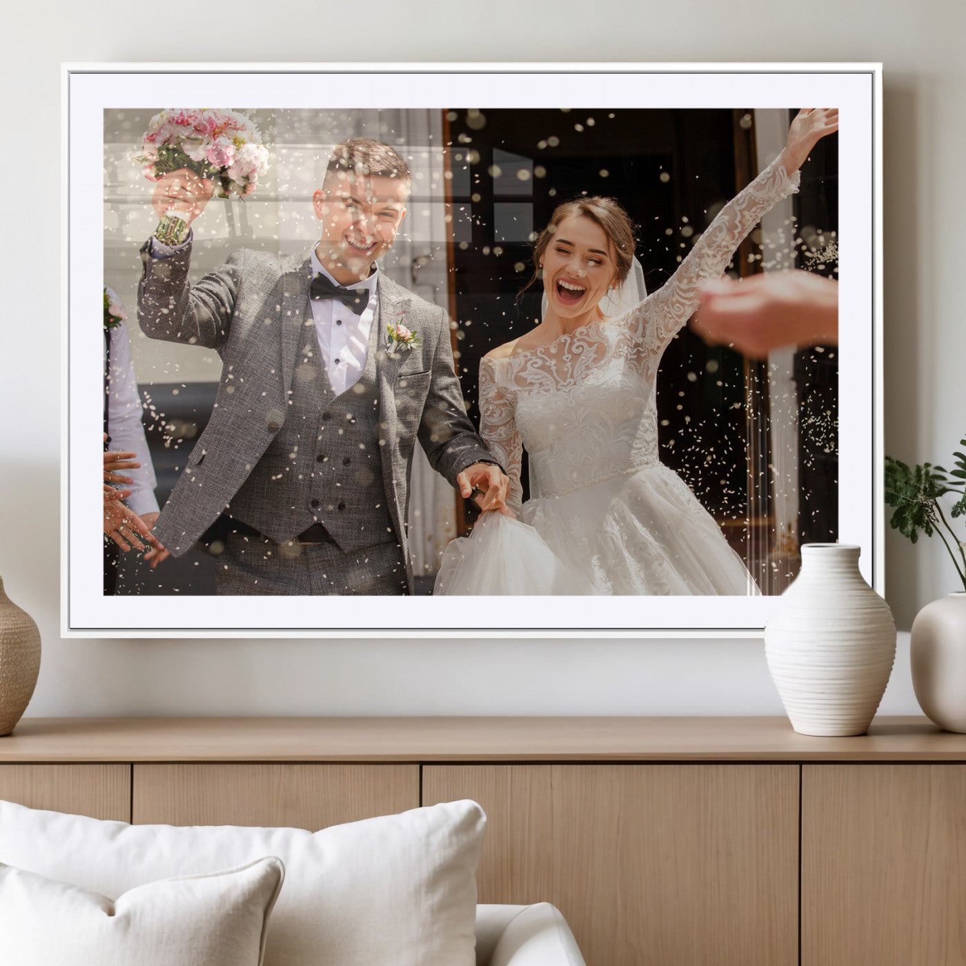Framed Create Your Canvas Print - Personalized Wall Art for Home Decor Wall Art Print, Create Your Own Photo Canvas Print