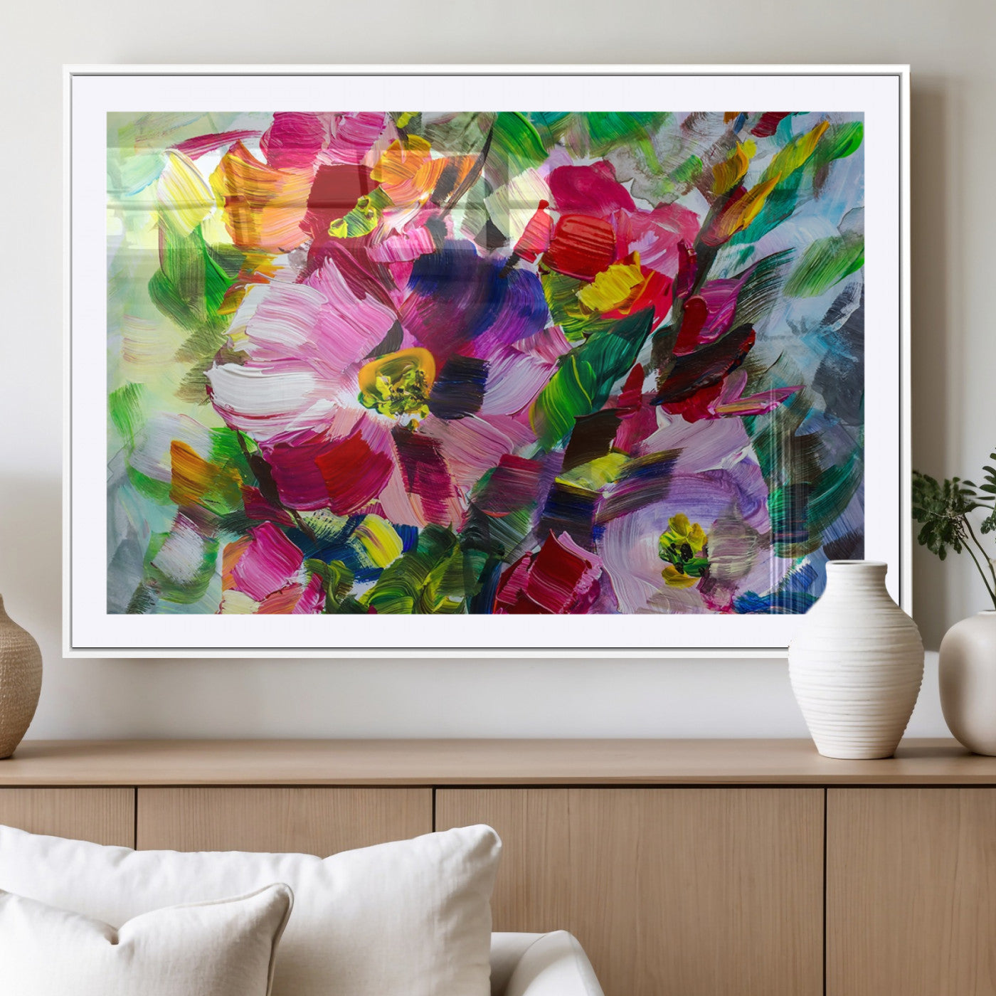 MGC-FP-36x24 - Oil Flower Abstract Canvas Print