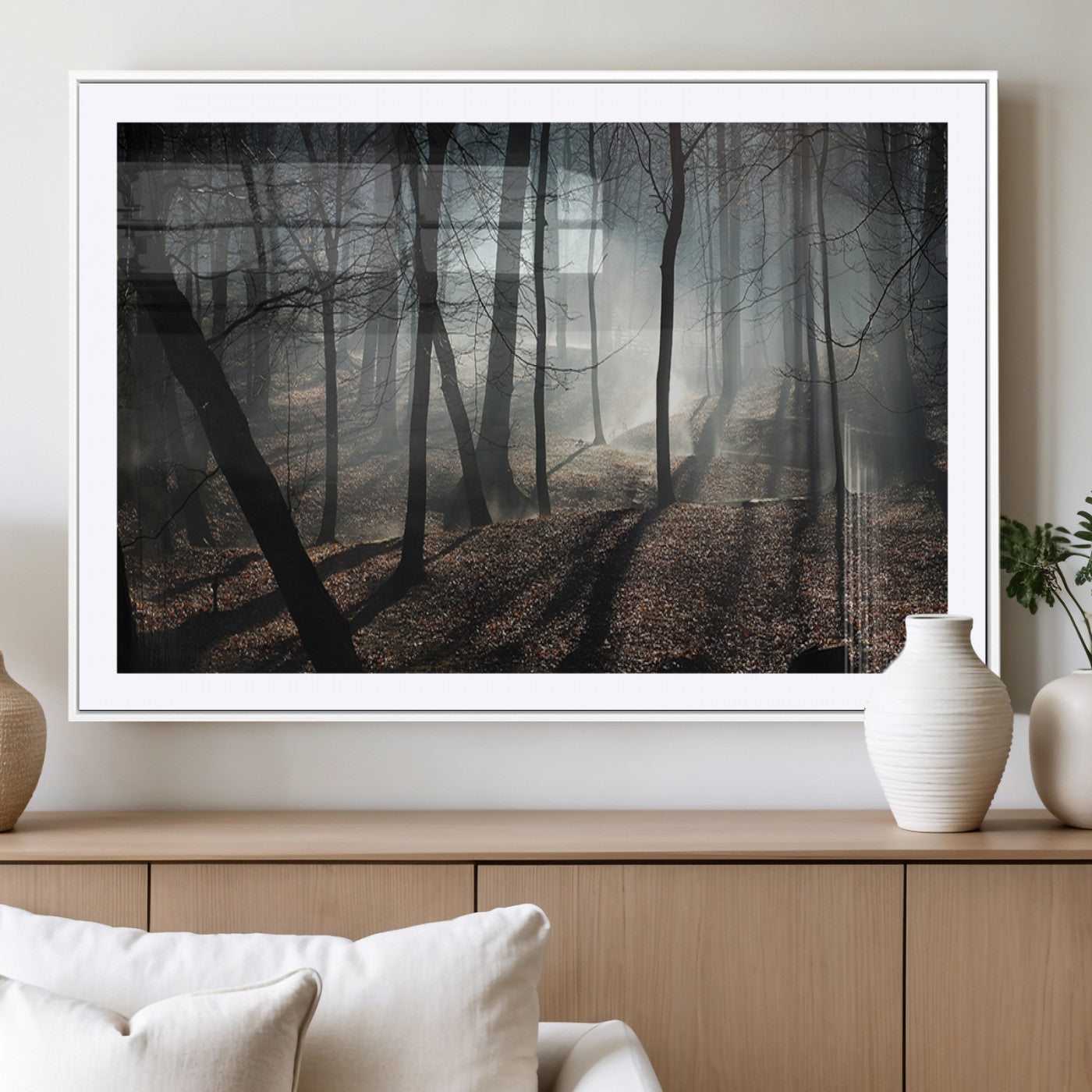 MGC-FP-36x24 - Dark Family and Tree Wall Art Canvas Print