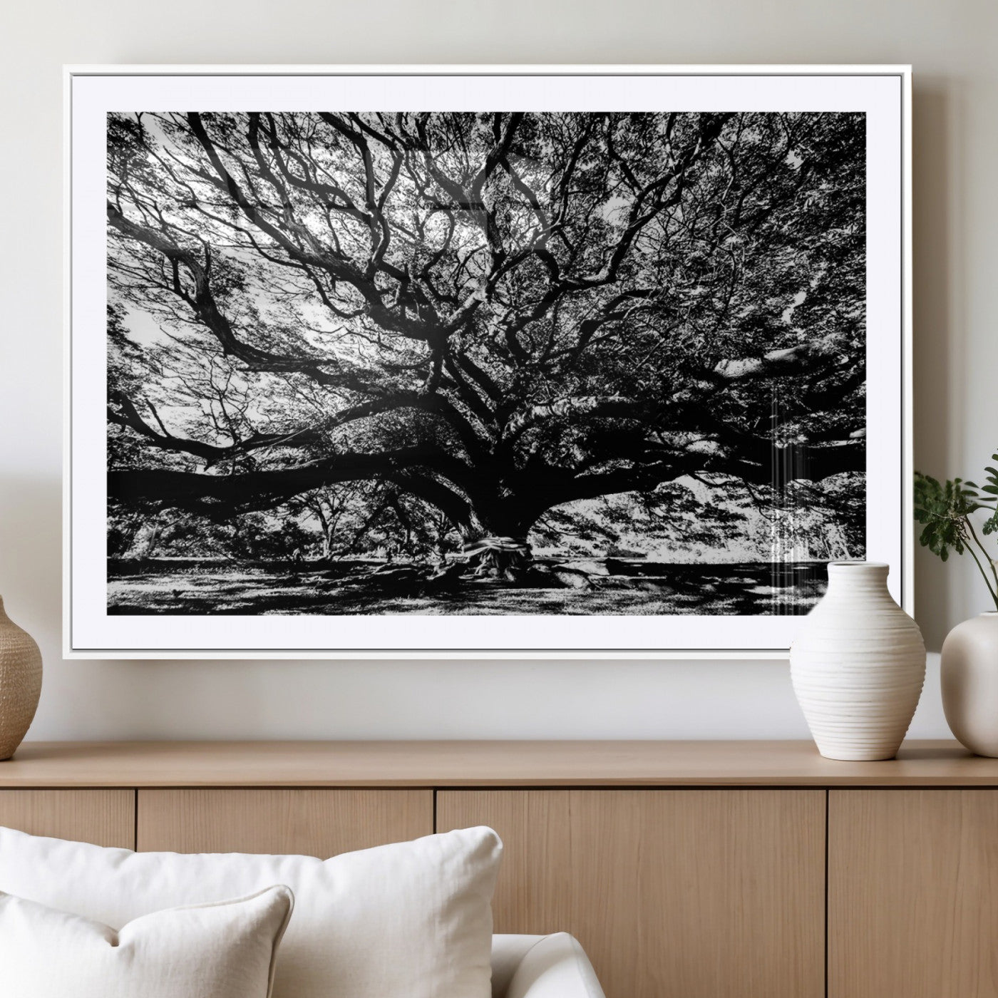 MGC-FP-36x24 - Mighty Angel Oak Wall Art | Angel Oak Tree Art Print