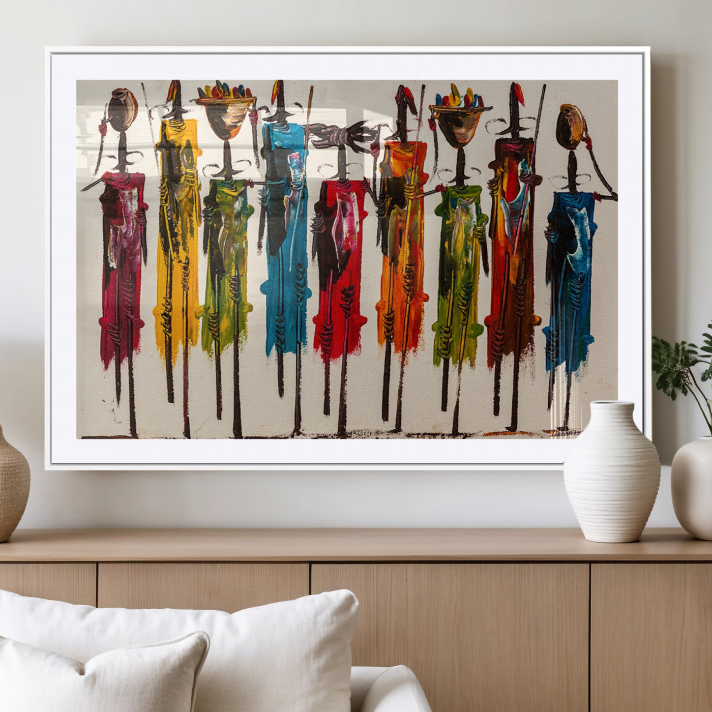 MGC-FP-36x24 - Abstract African Women Wall Art Canvas Print