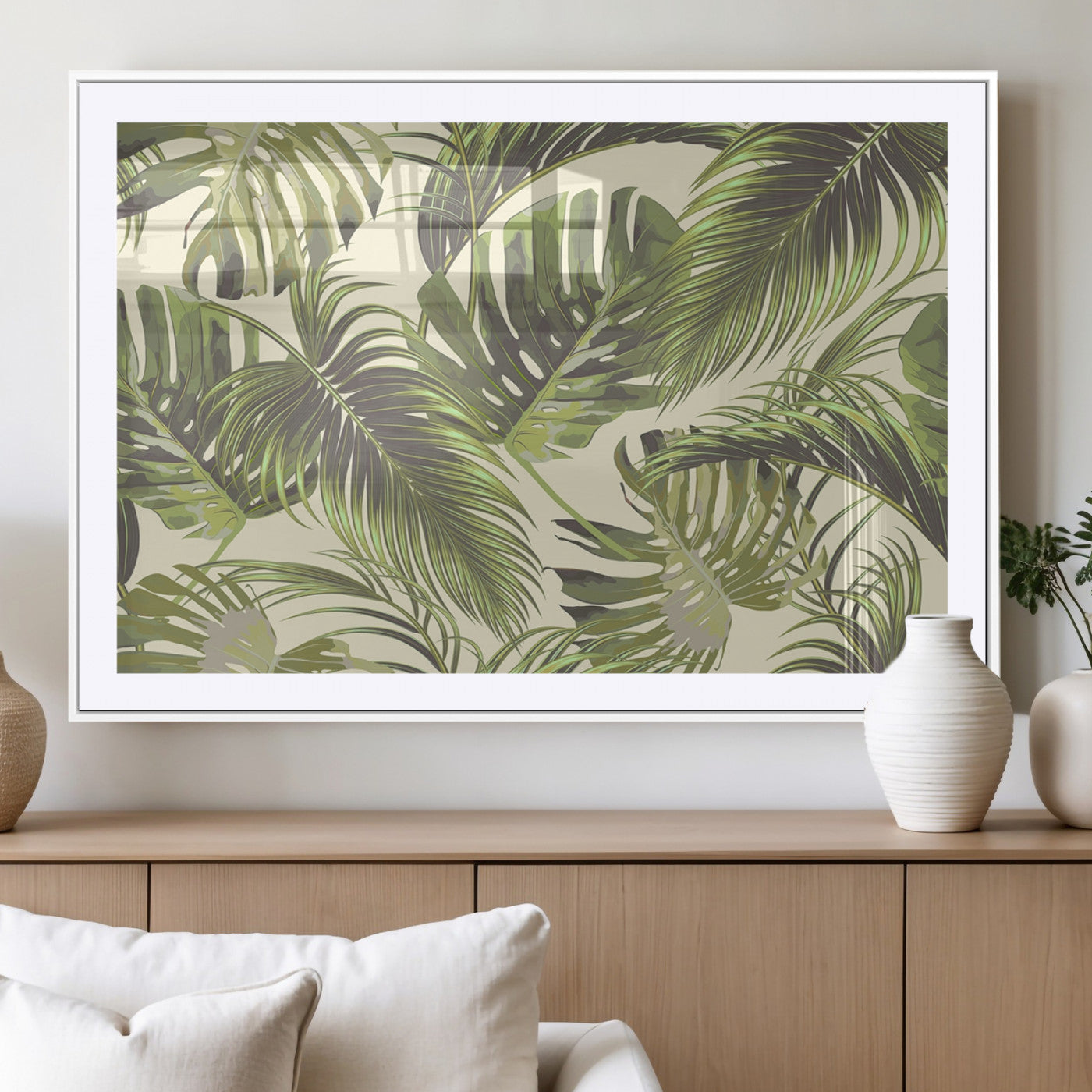 MGC-FP-36x24 - Palm Leaves Canvas Print