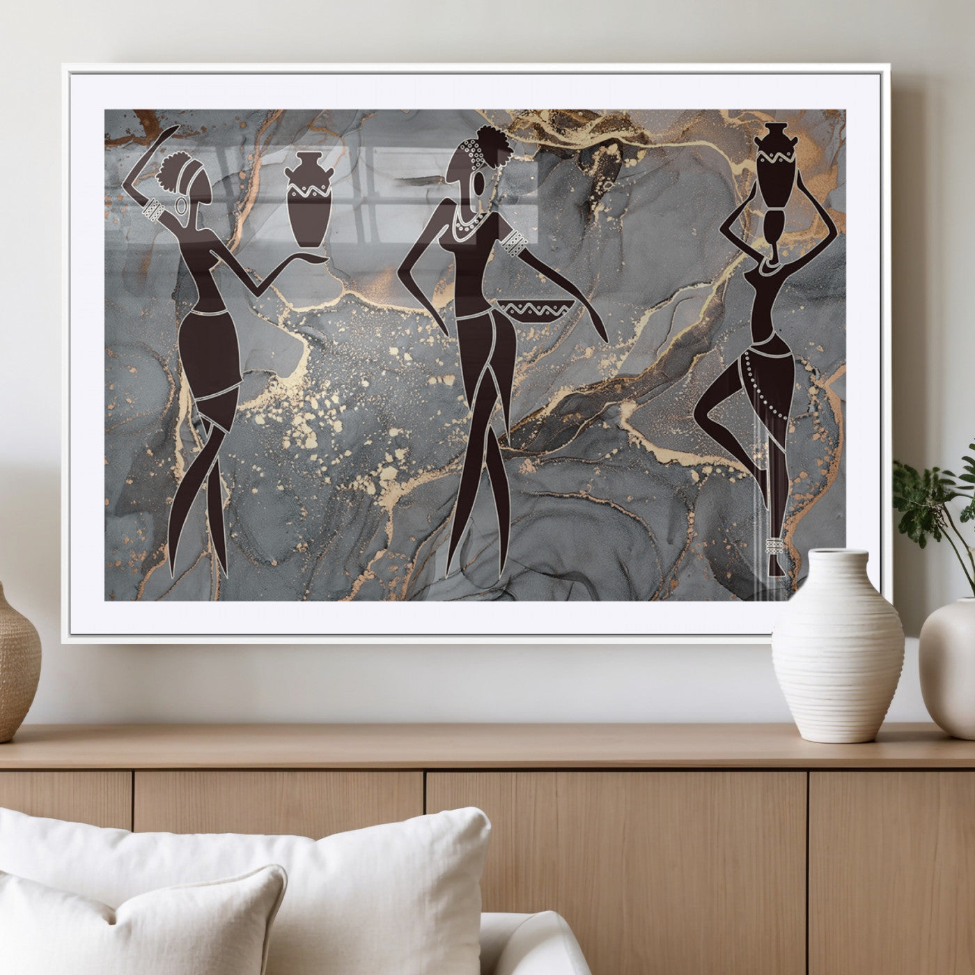 MGC-FP-36x24 - Abstract African Womens Art Canvas Print