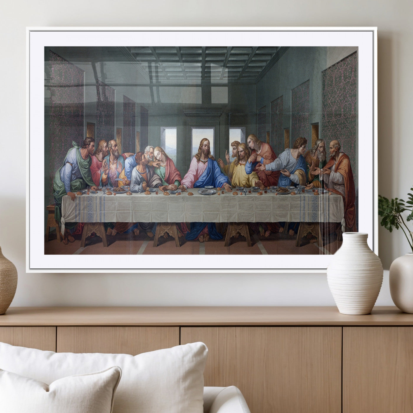 MGC-FP-36x24 - The Last Supper Multi Panel Canvas Wall Art