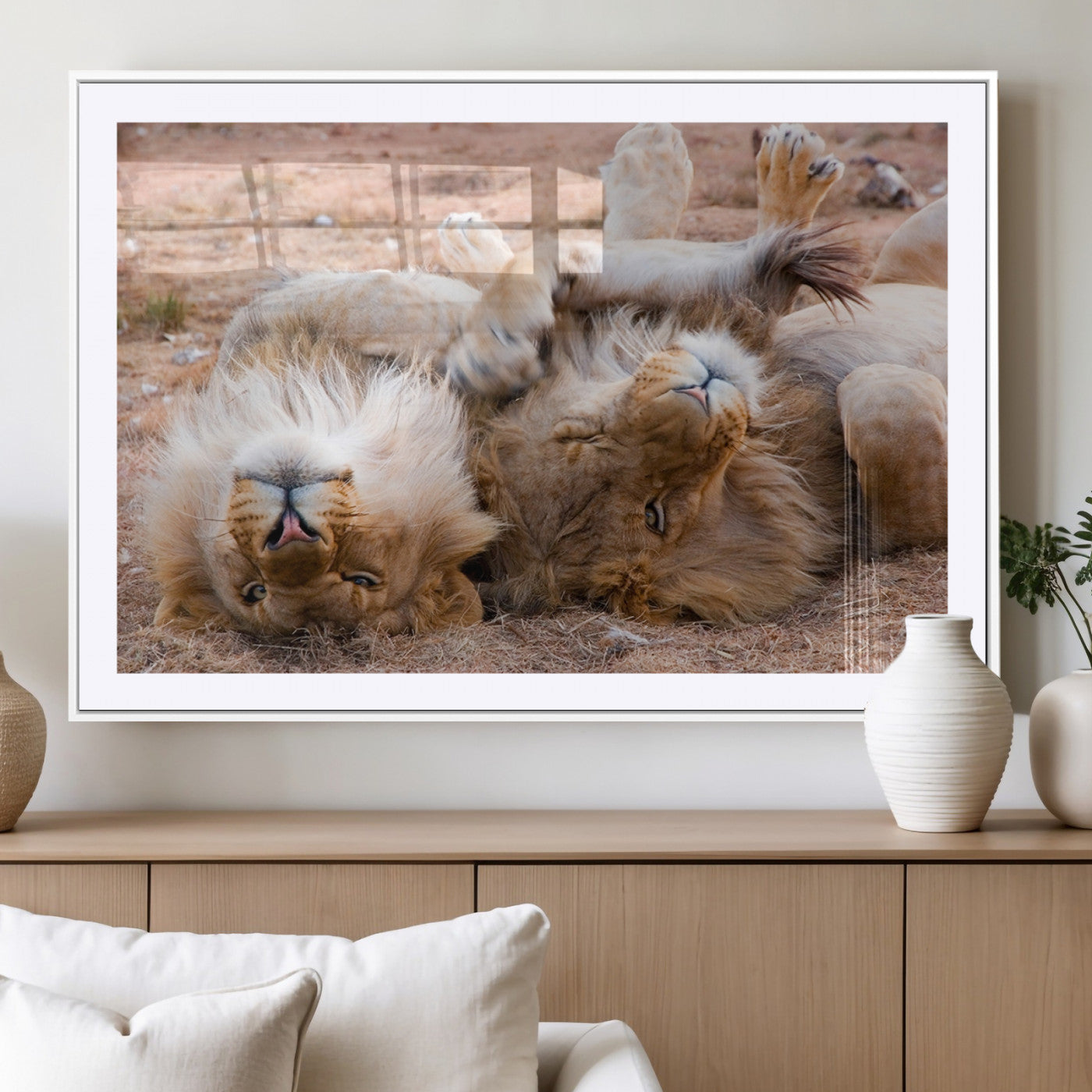 MGC-FP-36x24 - Animal Wall Art Lion Canvas Print