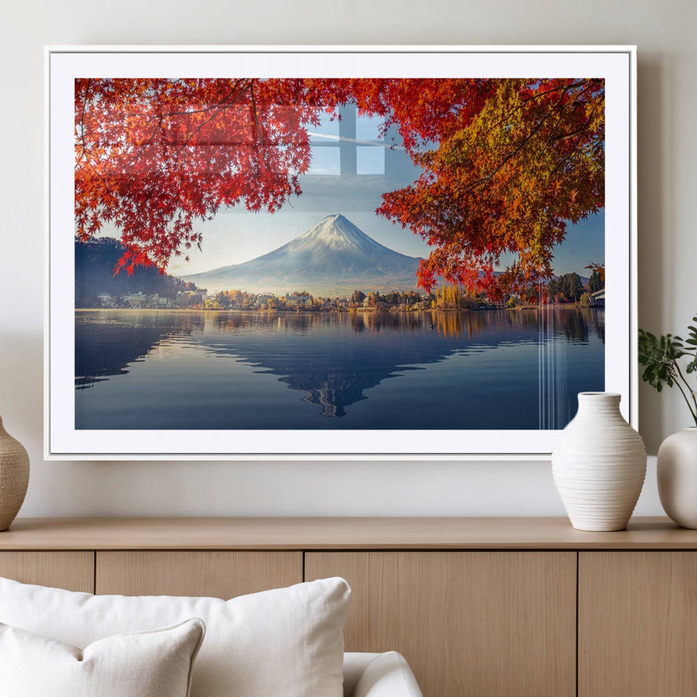 MGC-FP-36x24 - Mount Fuji Canvas Wall Art Japan Autumn Mountain Canvas Print Wall Art