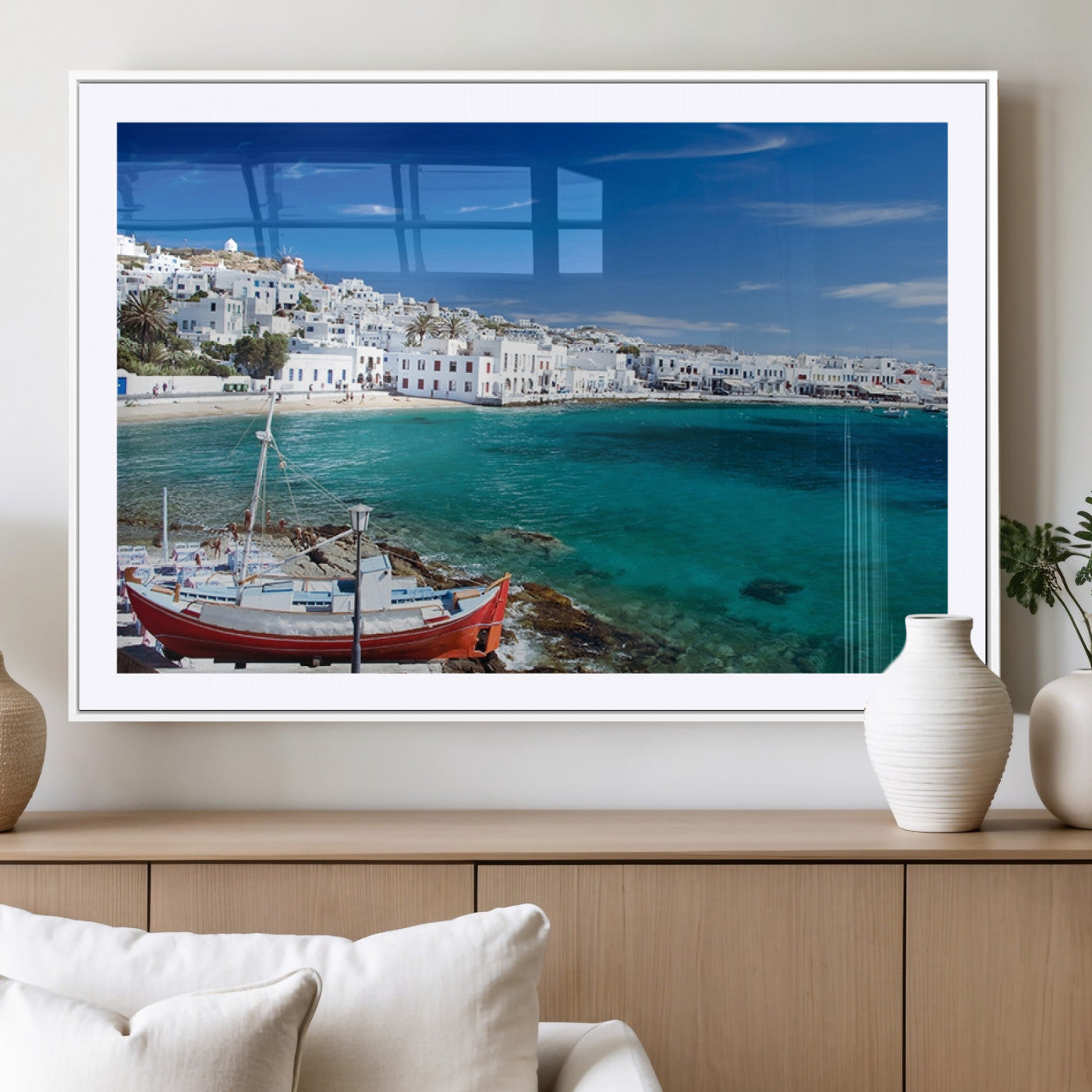 MGC-FP-36x24 - Santorini Wall Art Canvas Print