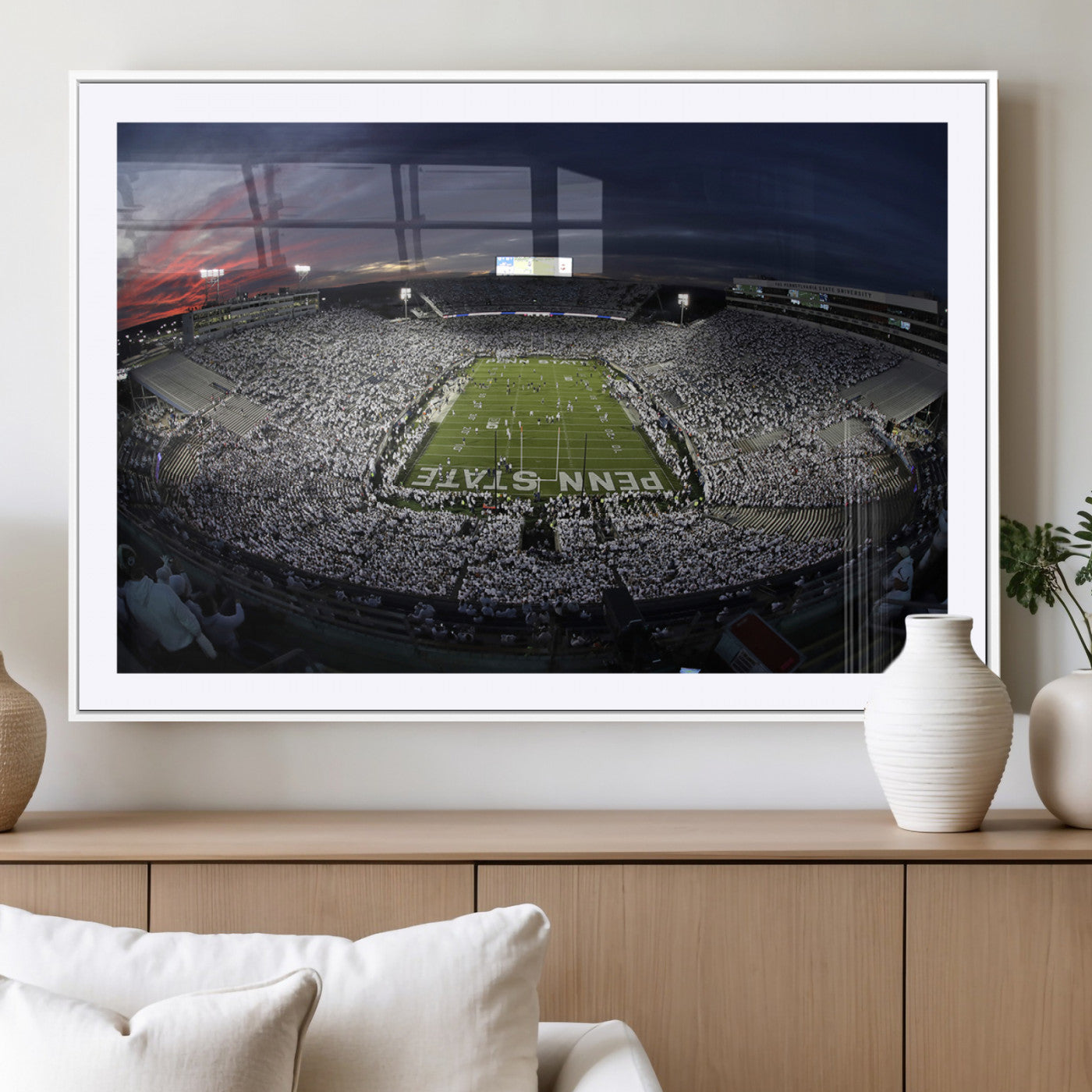 MGC-FP-36x24 - Penn State University Nittany Lions Football Team Print - University Park Beaver Stadium Wall Art
