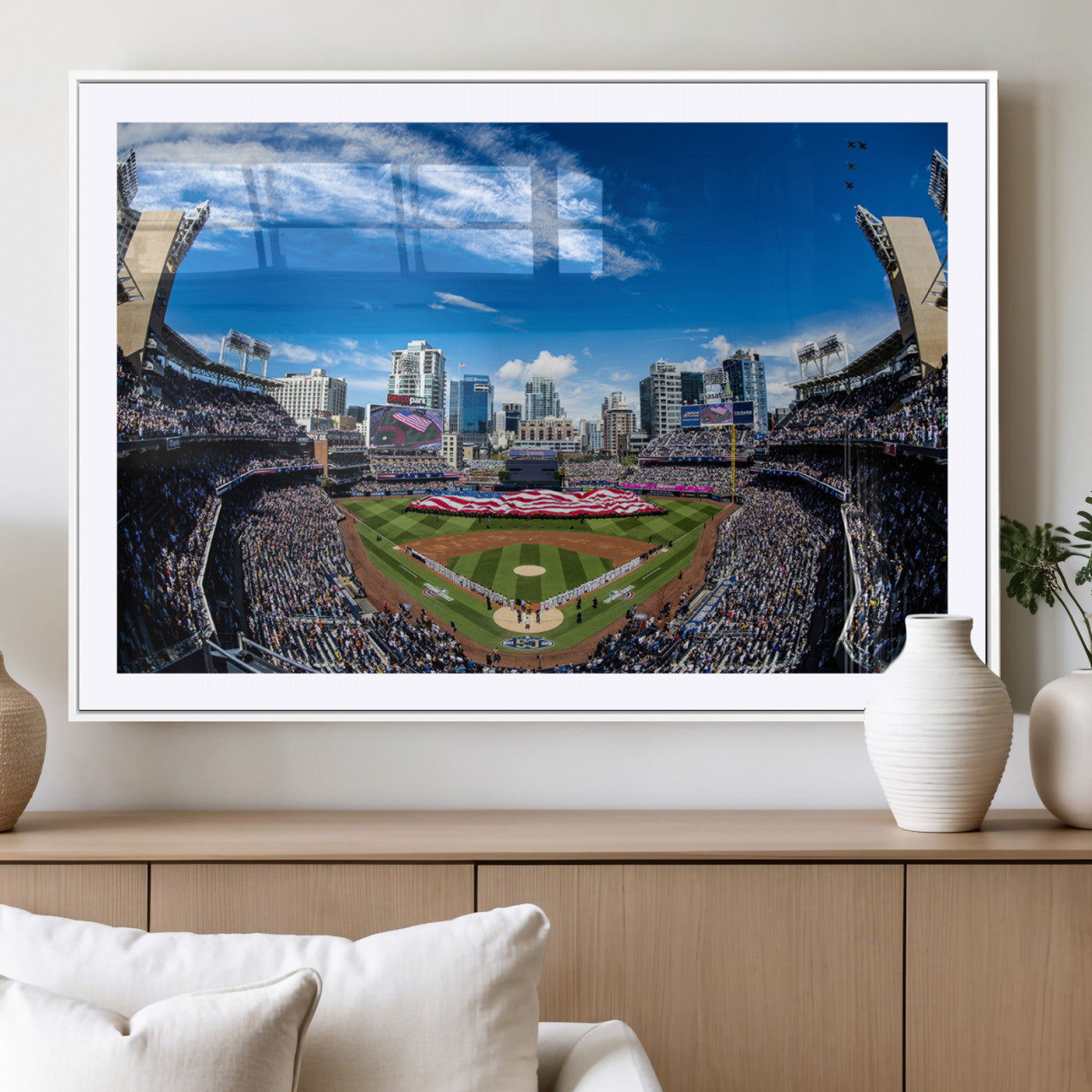 -San Diego Padres Baseball Team Print - Petco Park Stadium Wall Art Canvas Print