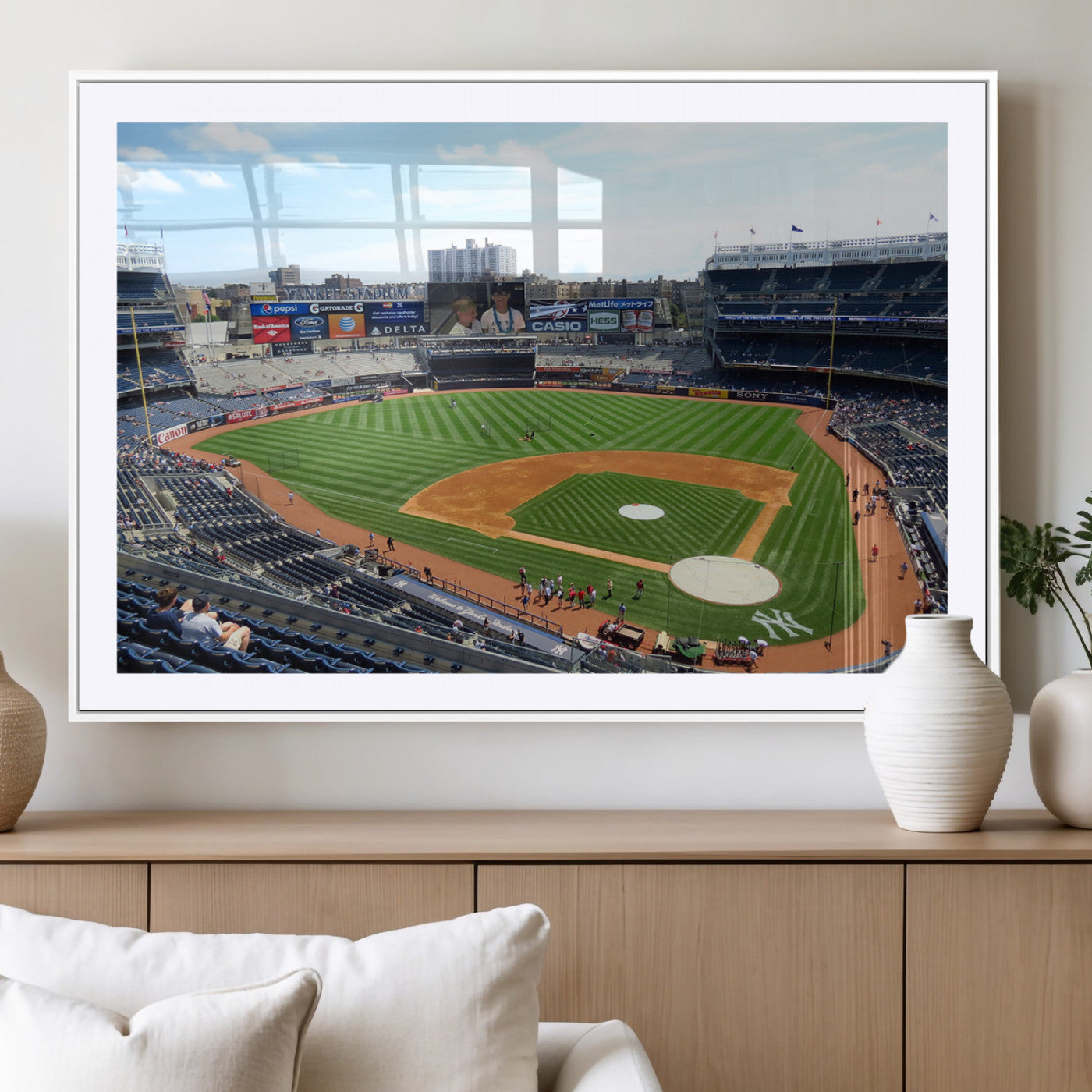 MGC-FP-36x24 - Buffalo Bills Stadium Wall Art - Buffalo Bills Decor- NFL Fans Gift, Perfect Sports Decor for Living