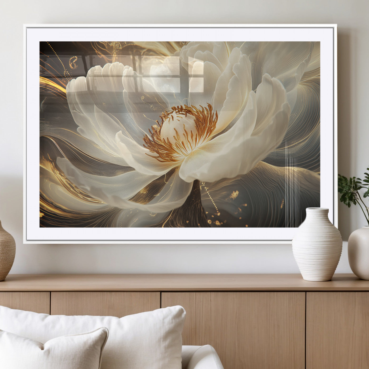 MGC-FP-36x24 - Abstract Floral Wall Art Canvas Print
