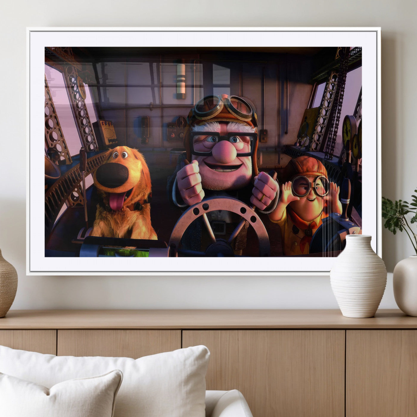 MGC-FP-36x24 - Carl Russel And Dog, Movie Up Poster, Movie Up Wall Art, Movie Up Poster Print, Carl