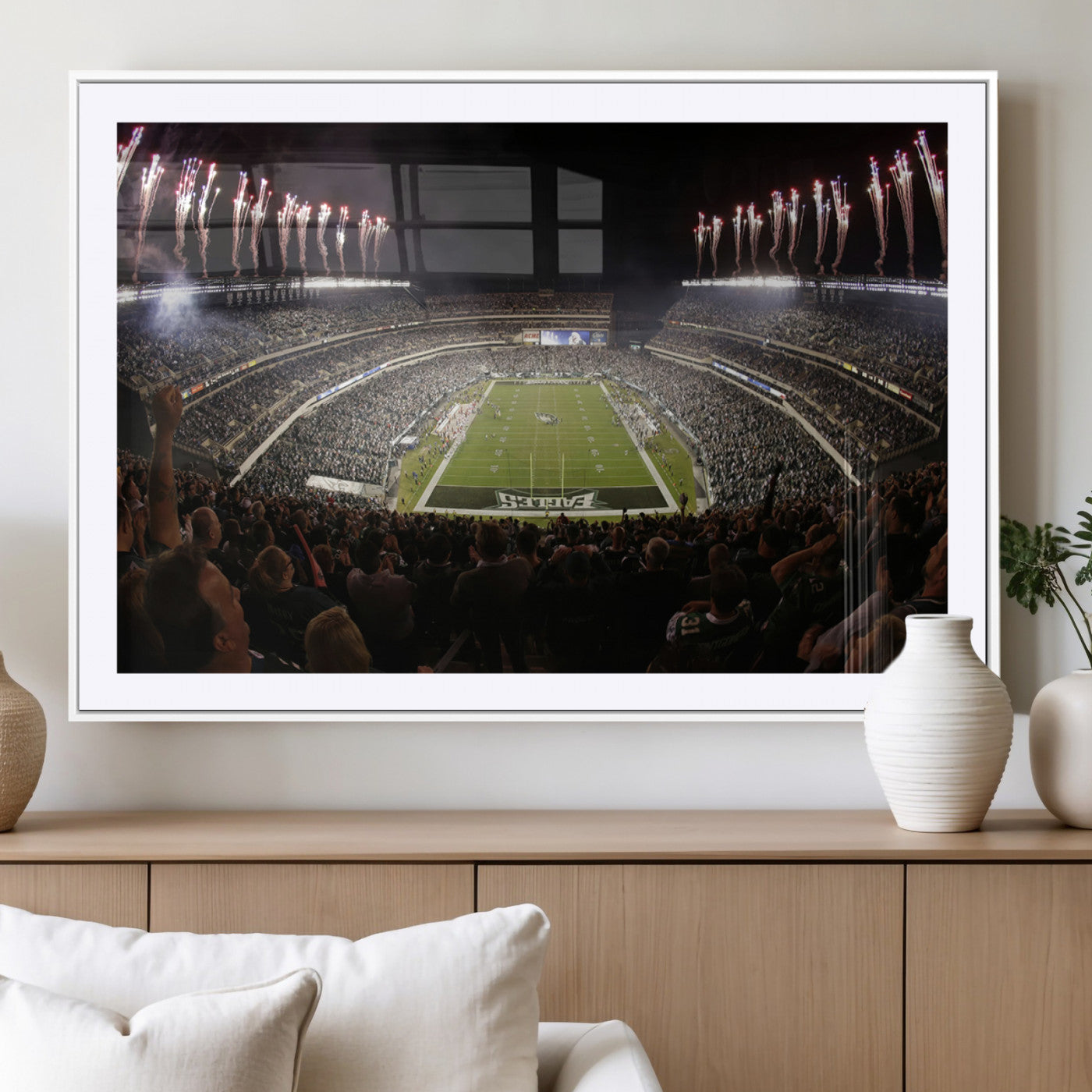 MGC-FP-36x24 - Eagles Field Stadium Wall Art - Philadelphia Eagles Football Team Print - Philadelphia Lincoln