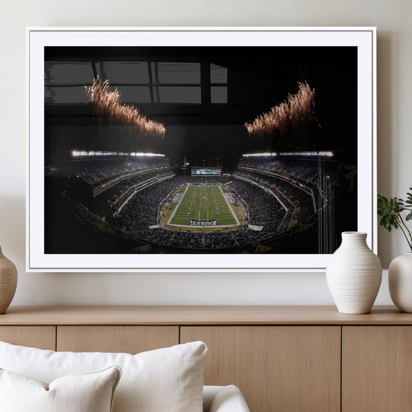 MGC-FP-36x24 - Eagles Field Stadium Wall Art | Philadelphia Eagles Football Team Print - Philadelphia Lincoln