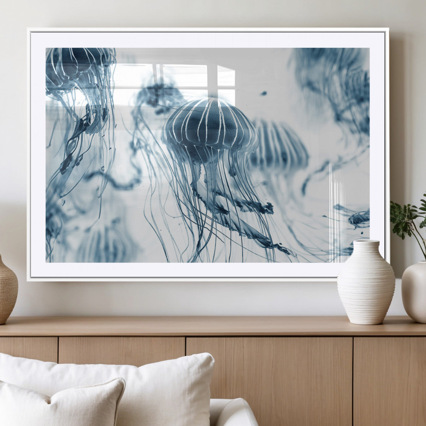MGC-FP-36x24 - Abstract Jellyfish Canvas Print Wall Art