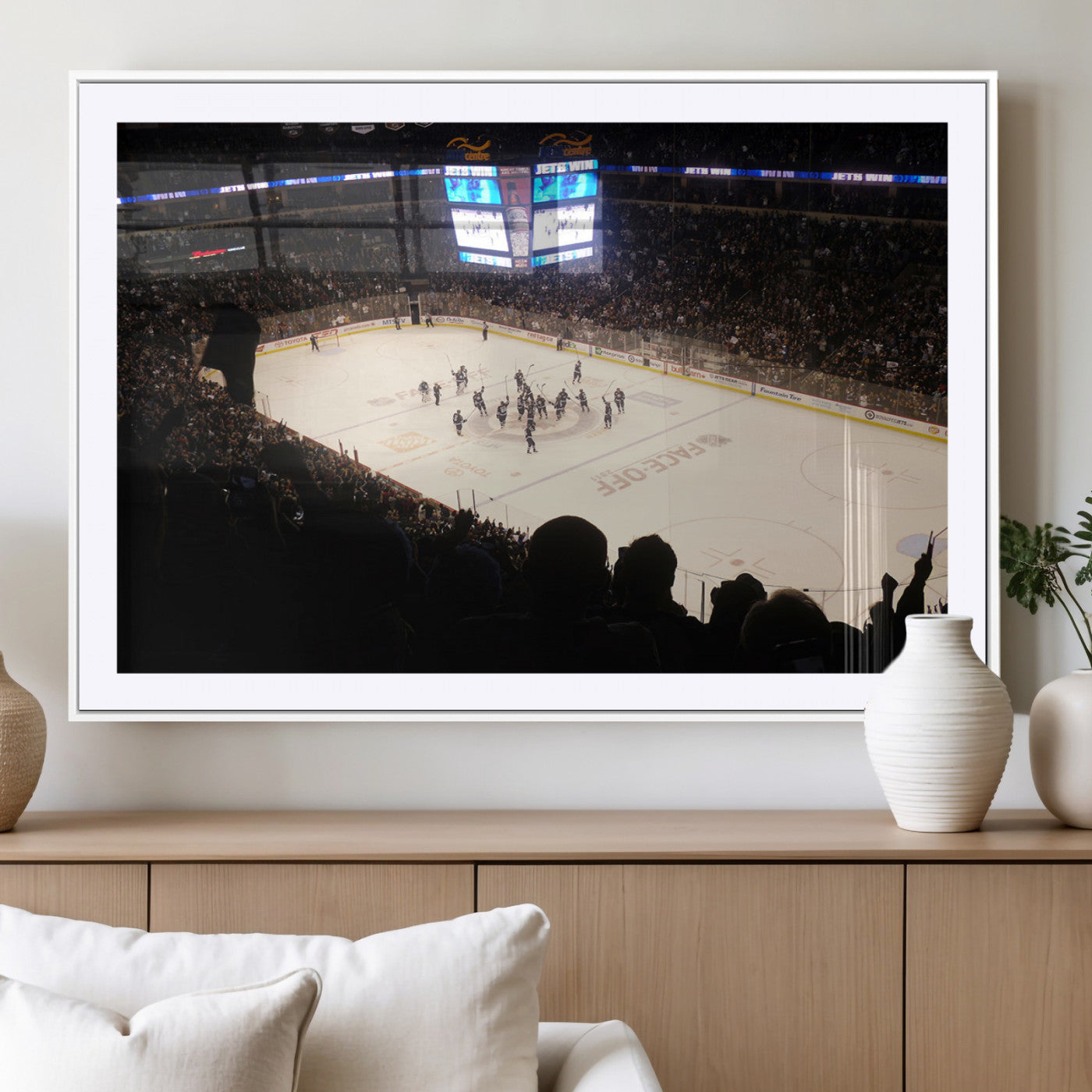 MGC-FP-36x24 - Canada Life Centre Wall Art | Winnipeg Jets Hockey Team Print Canvas | Ready to Hang | Winnipeg Wall