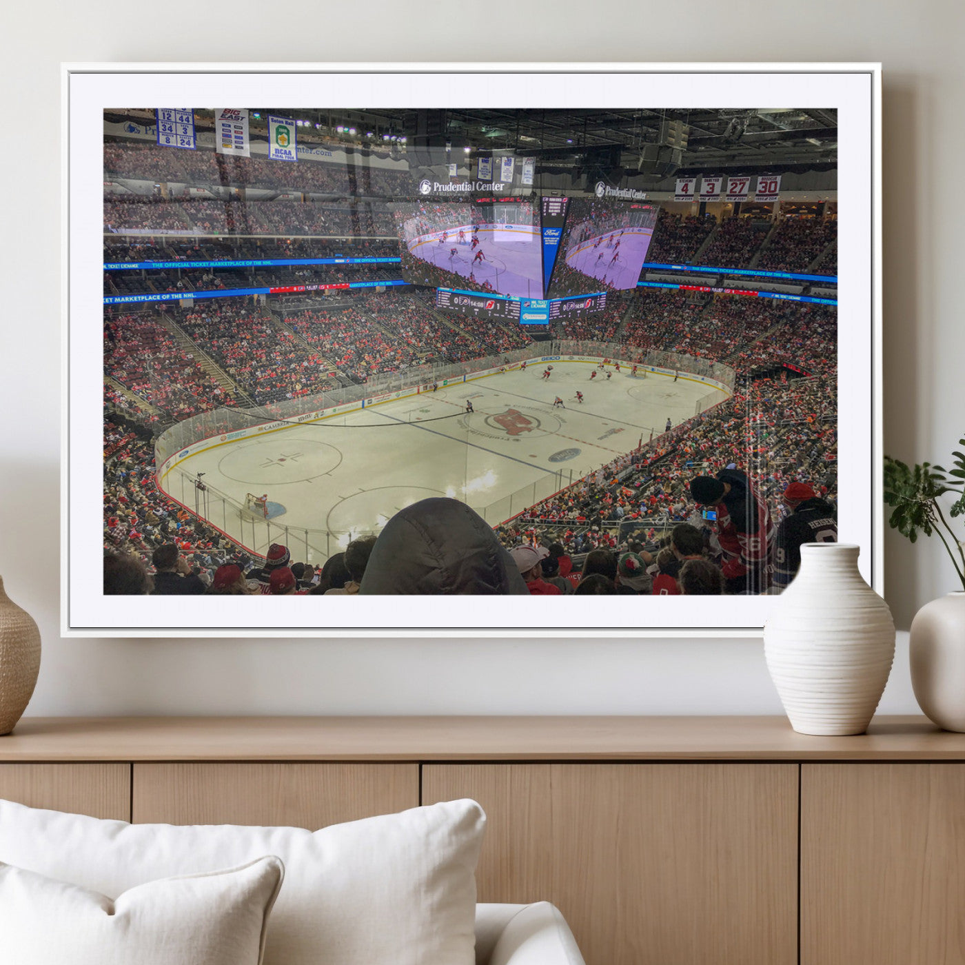 MGC-FP-36x24 - Prudential Center Newark New Jersey Devils Hockey Stadium, New Jersey Devils Hockey Stadium Canvas