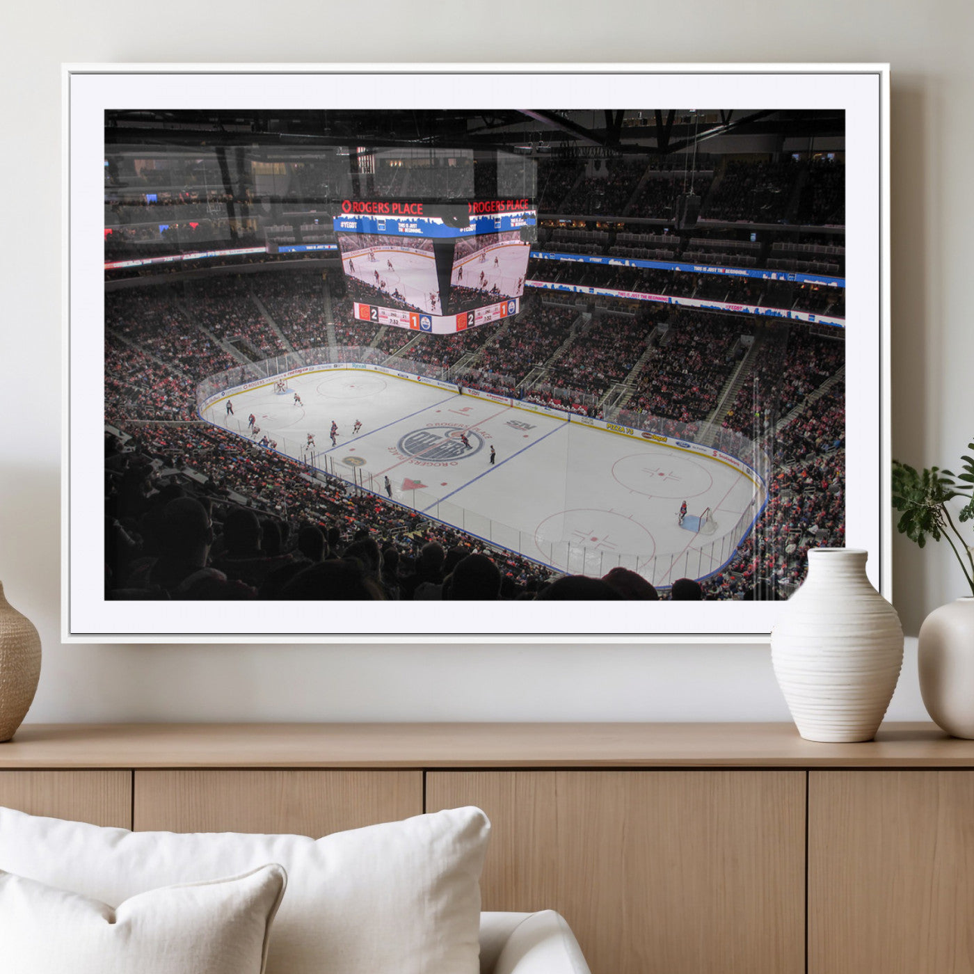 MGC-FP-36x24 - Rogers Place Edmonton Oilers Ice Hockey Stadium Wall Art, Rogers Place Edmonton Oilers Wall Art