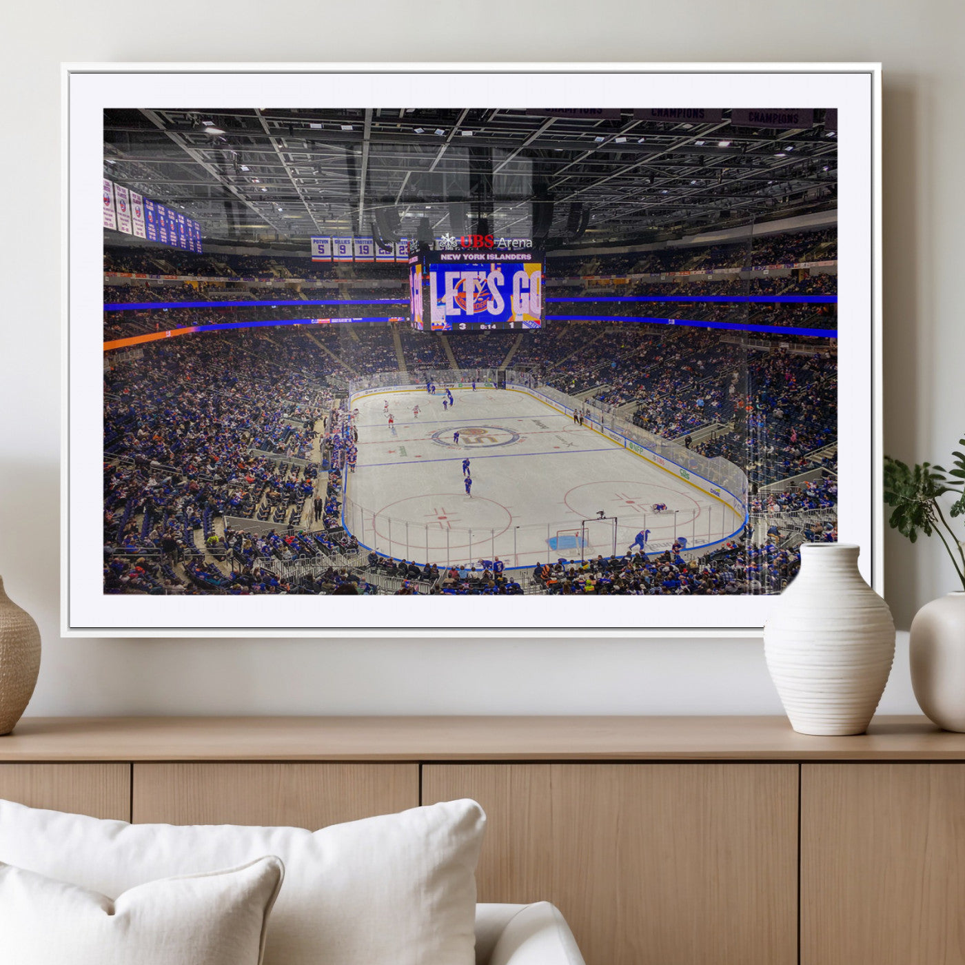 MGC-FP-36x24 - UBS Arena Elmont New York Islanders Ice Hockey Wall Art, UBS Arena Elmont Wall Art Canvas Print