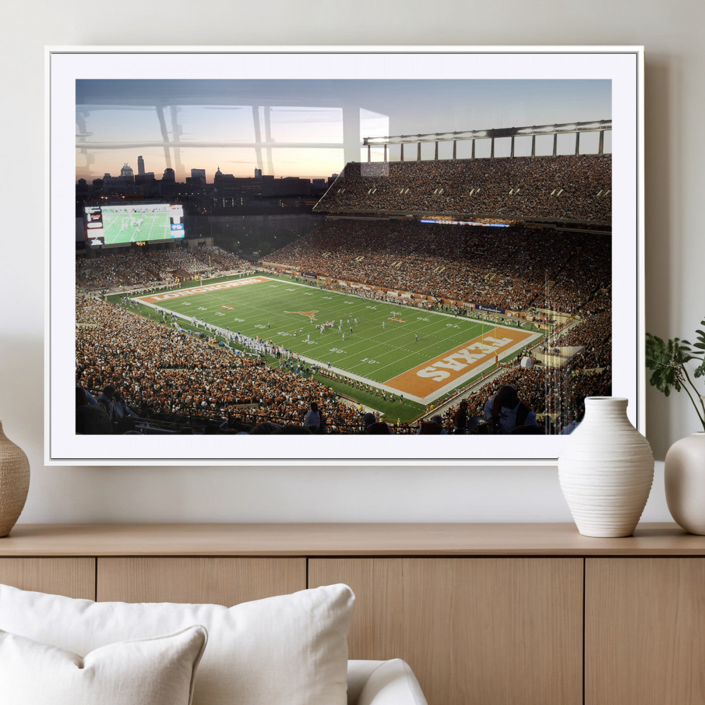 MGC-FP-36x24 - Darrell K Royal-Texas Memorial Stadium Canvas Wall Art - Texas Longhorns Football Match